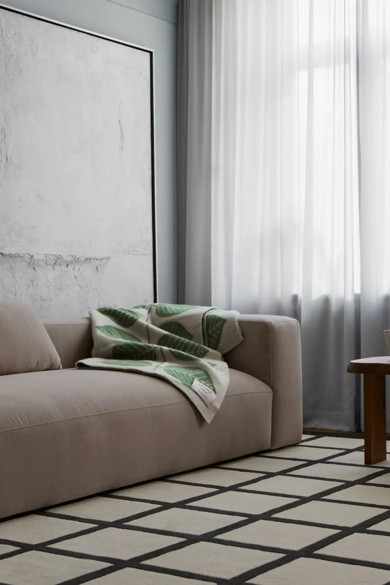 Avenue Checked Wool Rug - THAT COOL LIVING