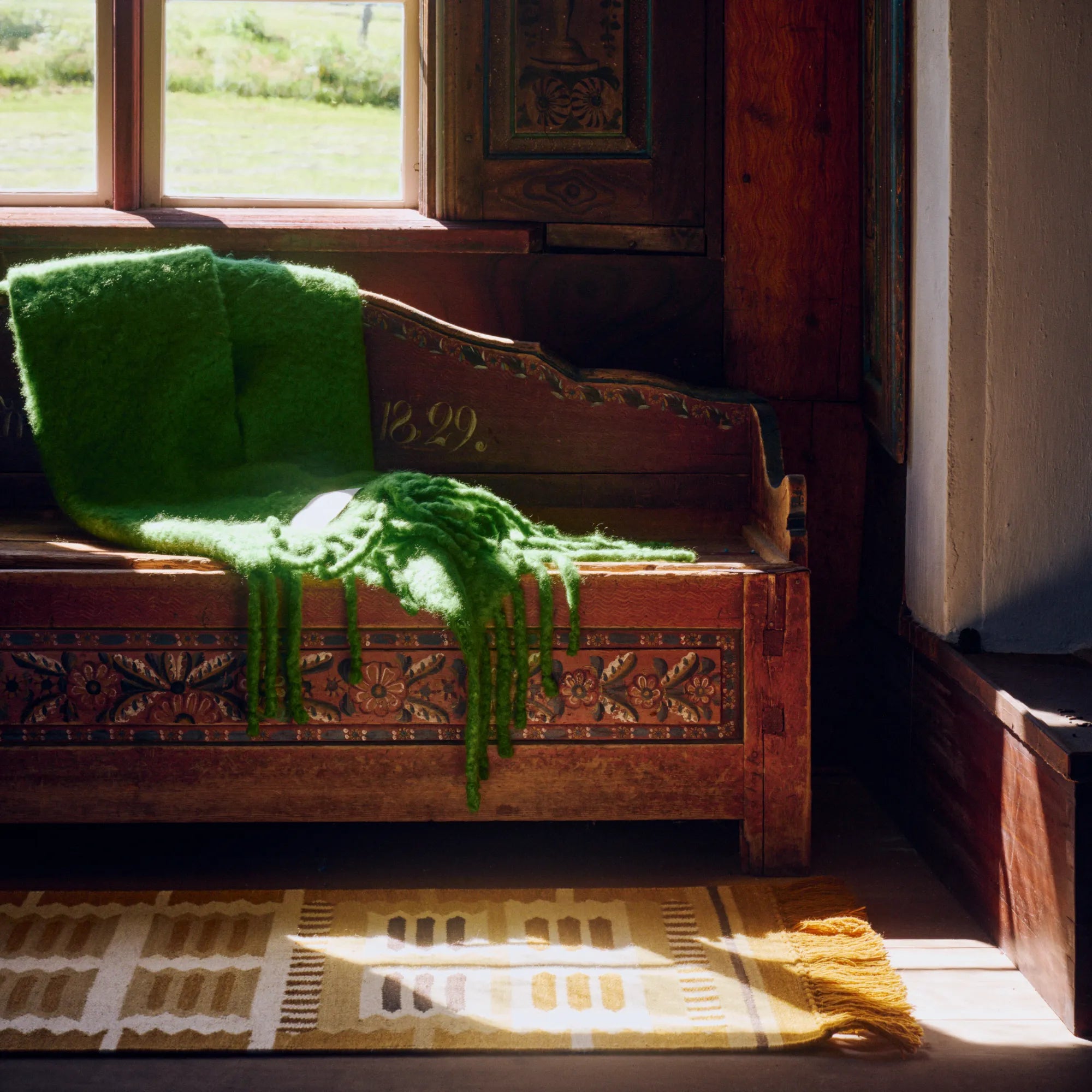 High-quality Hilma Wool Rug made from 100% natural wool fibers
