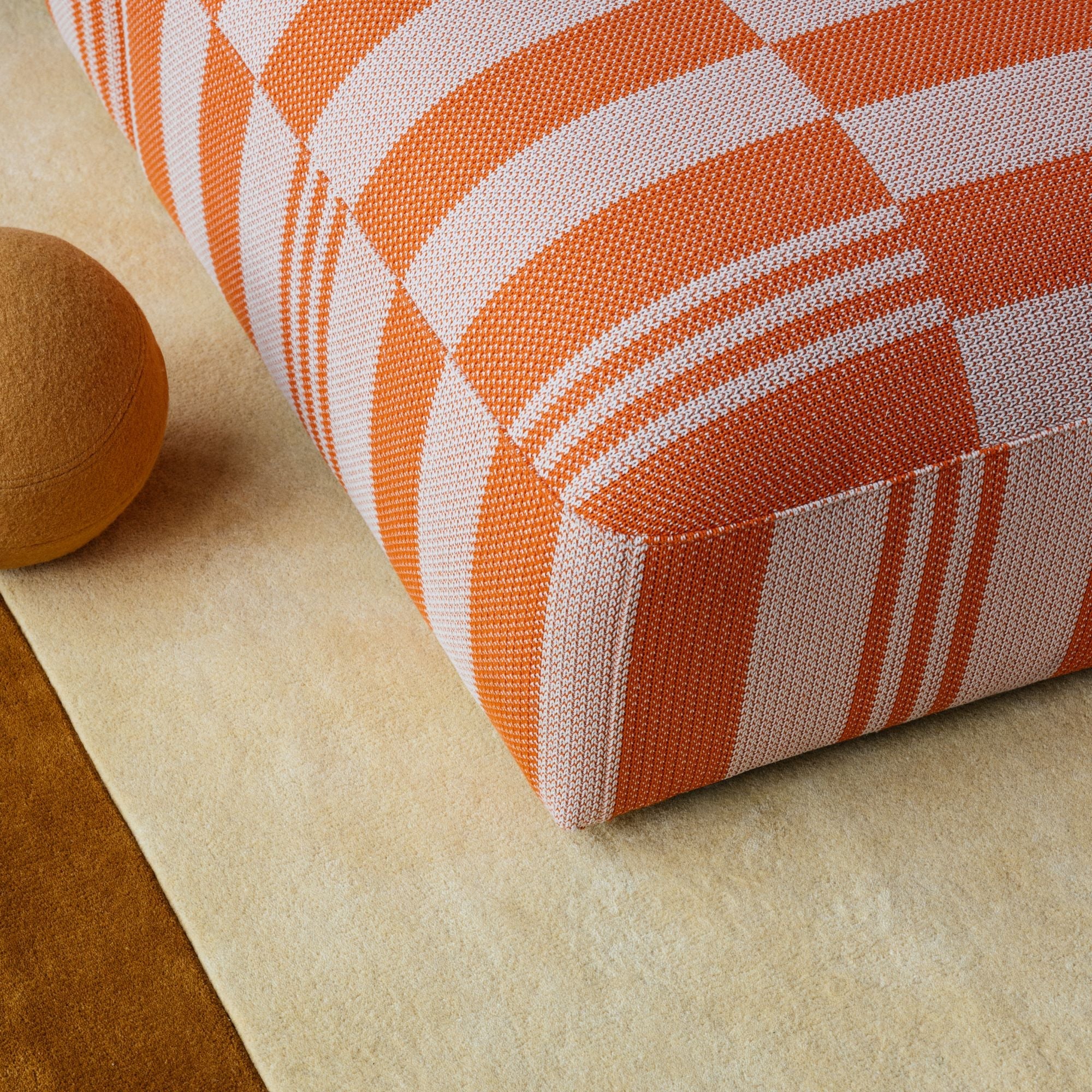 Rosso Ottoman - Checkerboard - THAT COOL LIVING
