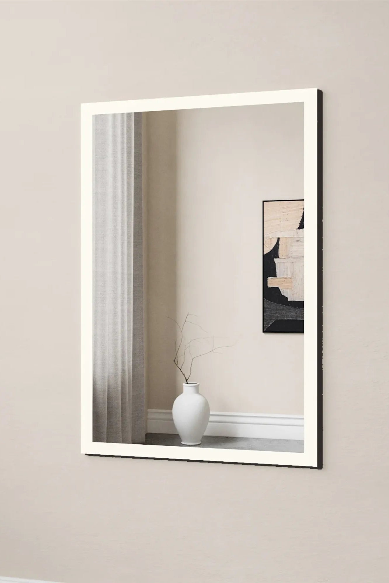 Elegant Full Lux Mirror With Lights for Dressing Room and Bedroom