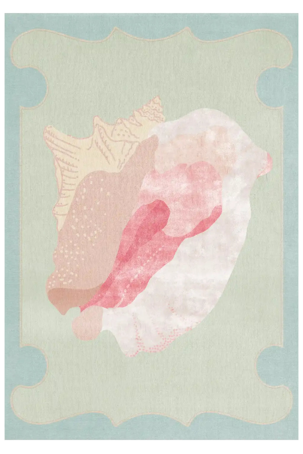 Shell Patterned Wool Rug - THAT COOL LIVING