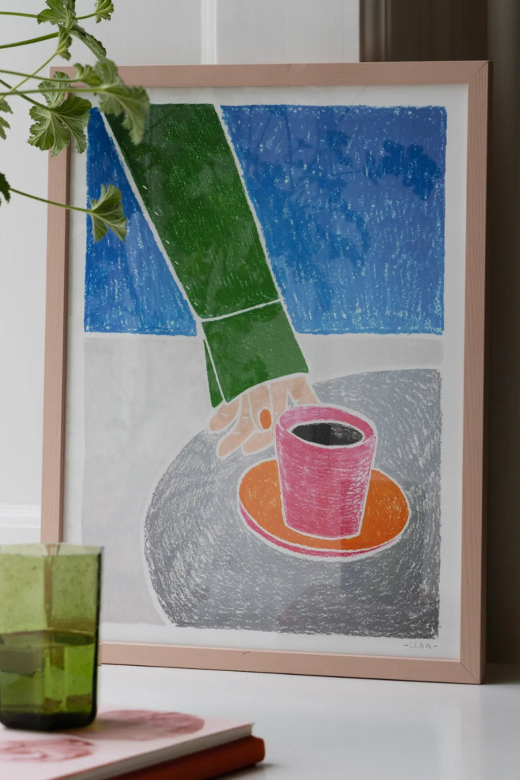 Customers enjoying a relaxing afternoon on a sunny café terrace