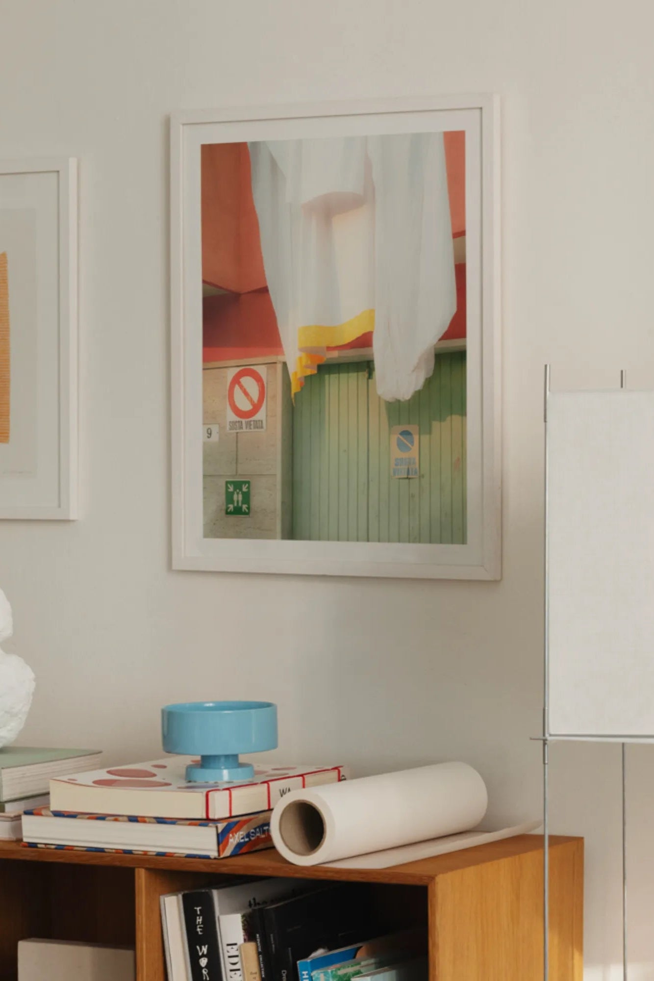 Beautiful aerial view of the charming coastal town Camogli in Italy