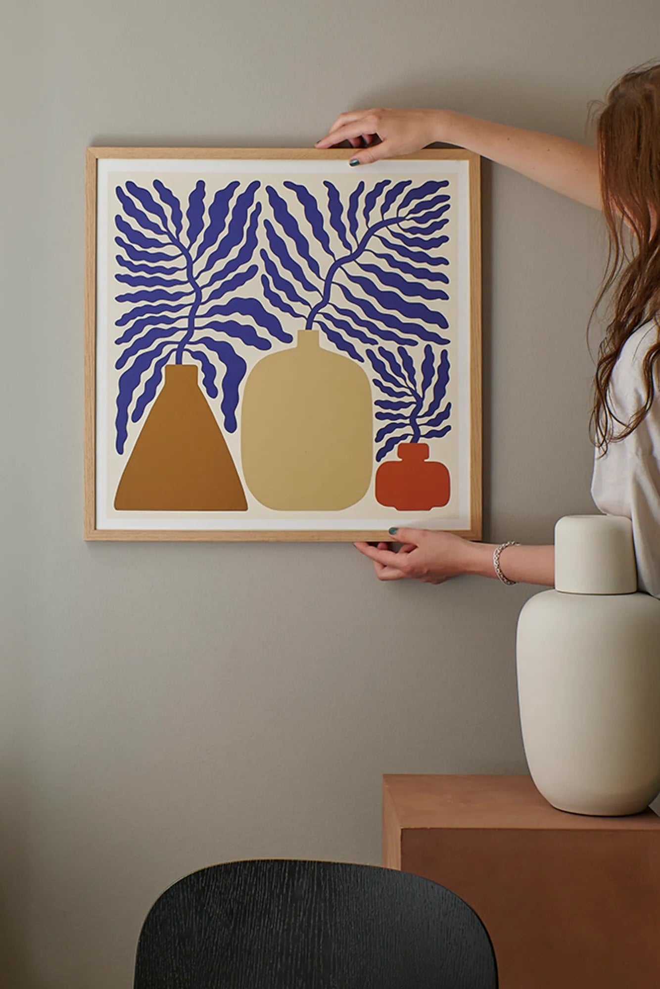 Beautiful arrangement of fresh flowers in a glass vase for home decor