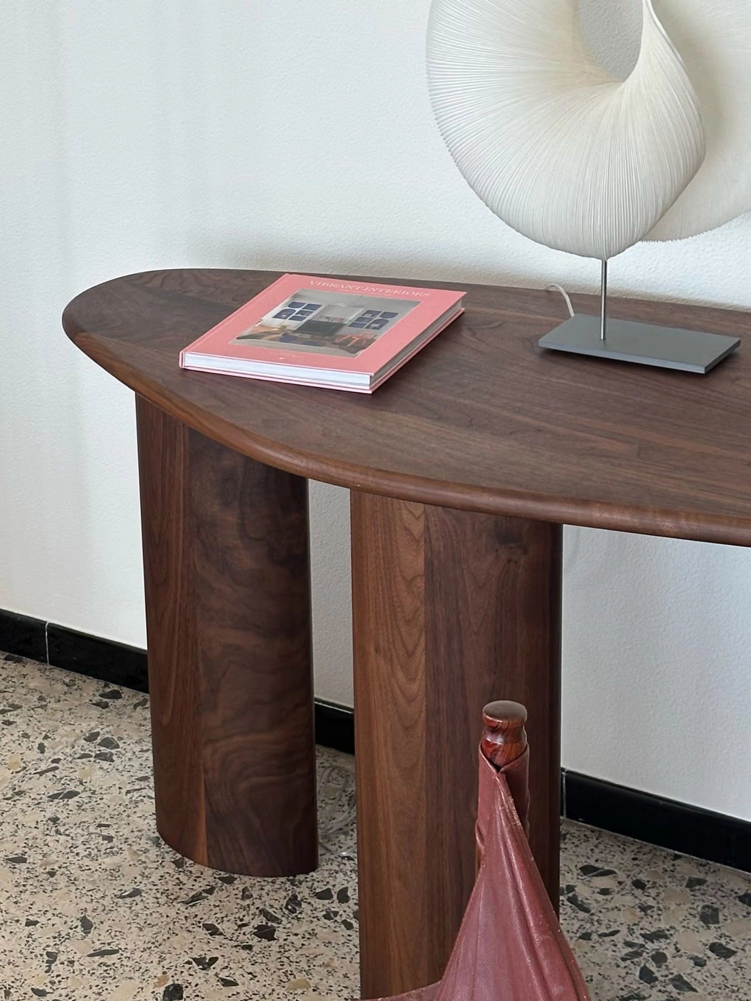 Lowe Walnut Console Table by Tinted Objects - THAT COOL LIVING