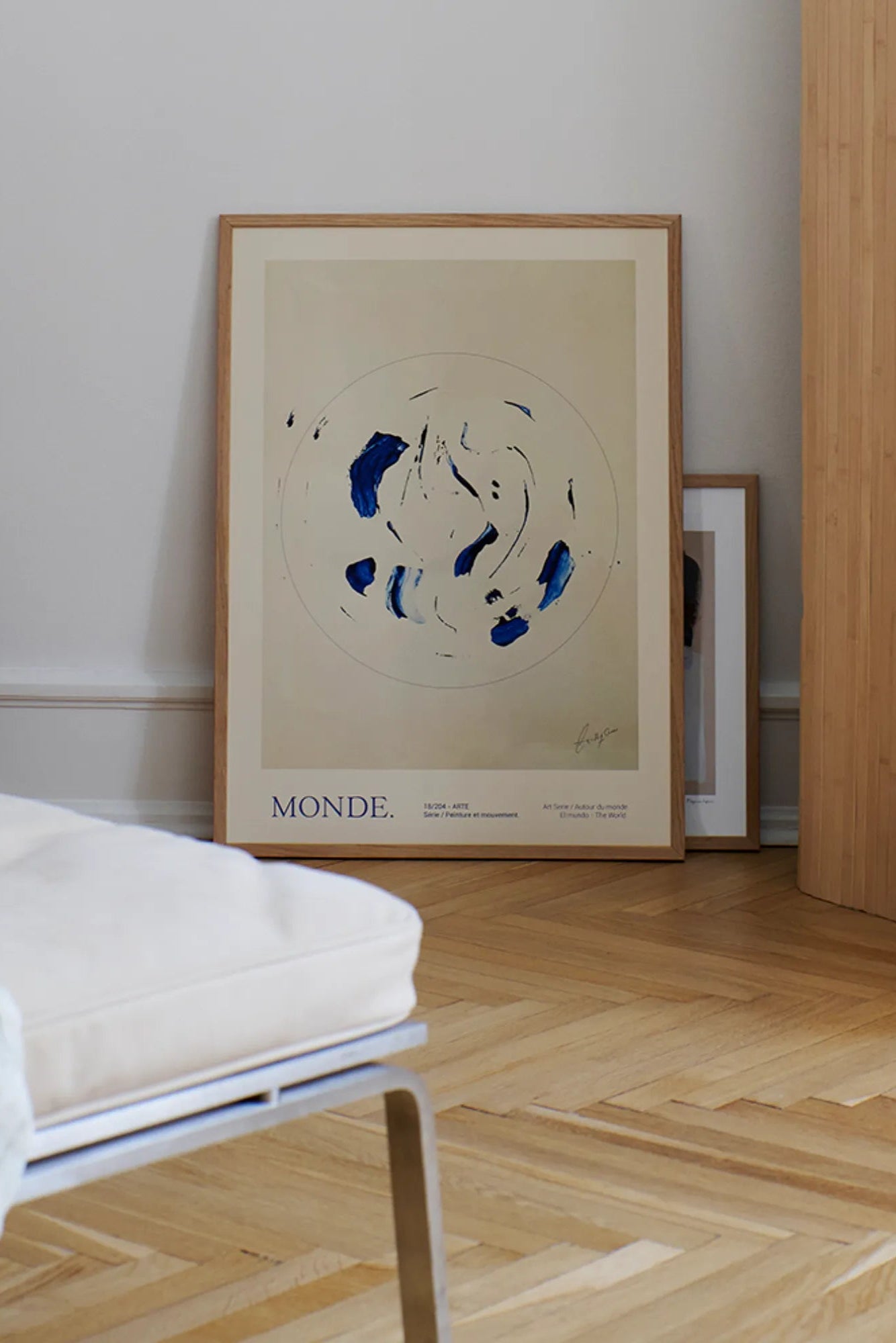 Side view of Le Monde watch showing intricate mechanical movement and sapphire crystal