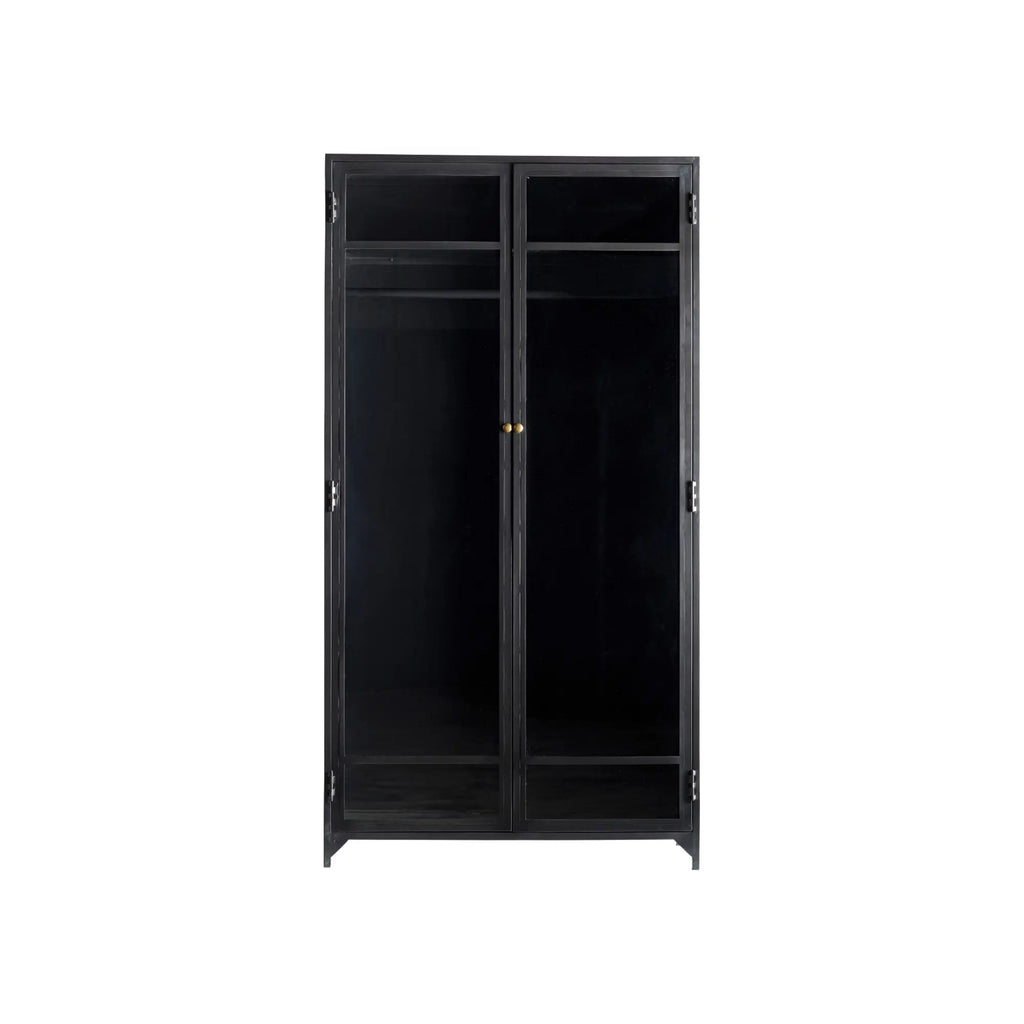 Metal wardrobe with sliding doors in a modern and sleek design