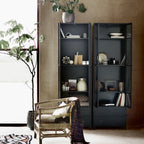  Large vertical metal cabinet with powder-coated finish and reinforced door hinges