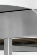  Durable and elegant stainless steel platform bed with sleek and contemporary style
