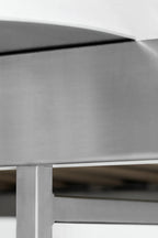  Durable and elegant stainless steel platform bed with sleek and contemporary style