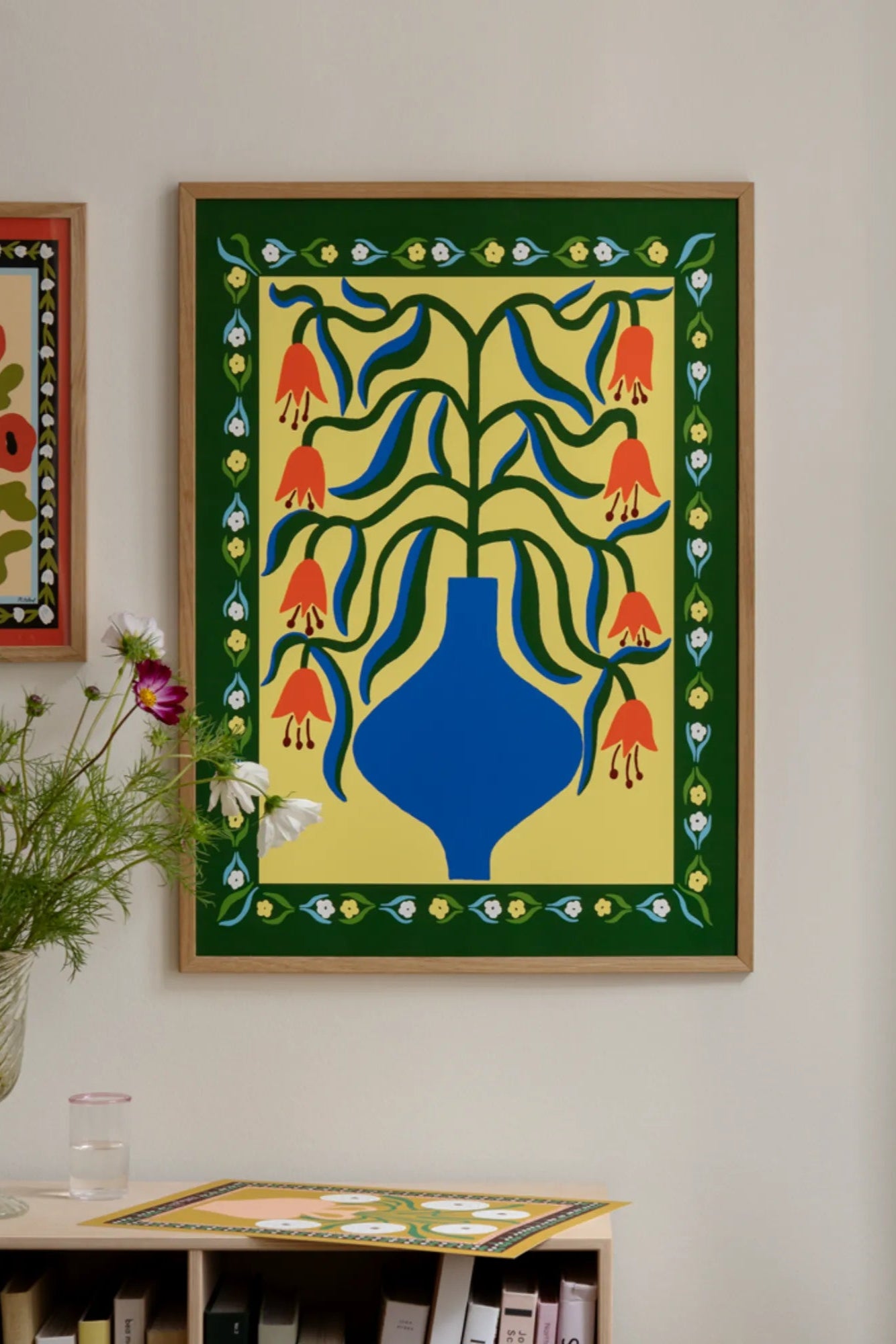 Close-up of beautiful orange fantasy flowers in full bloom