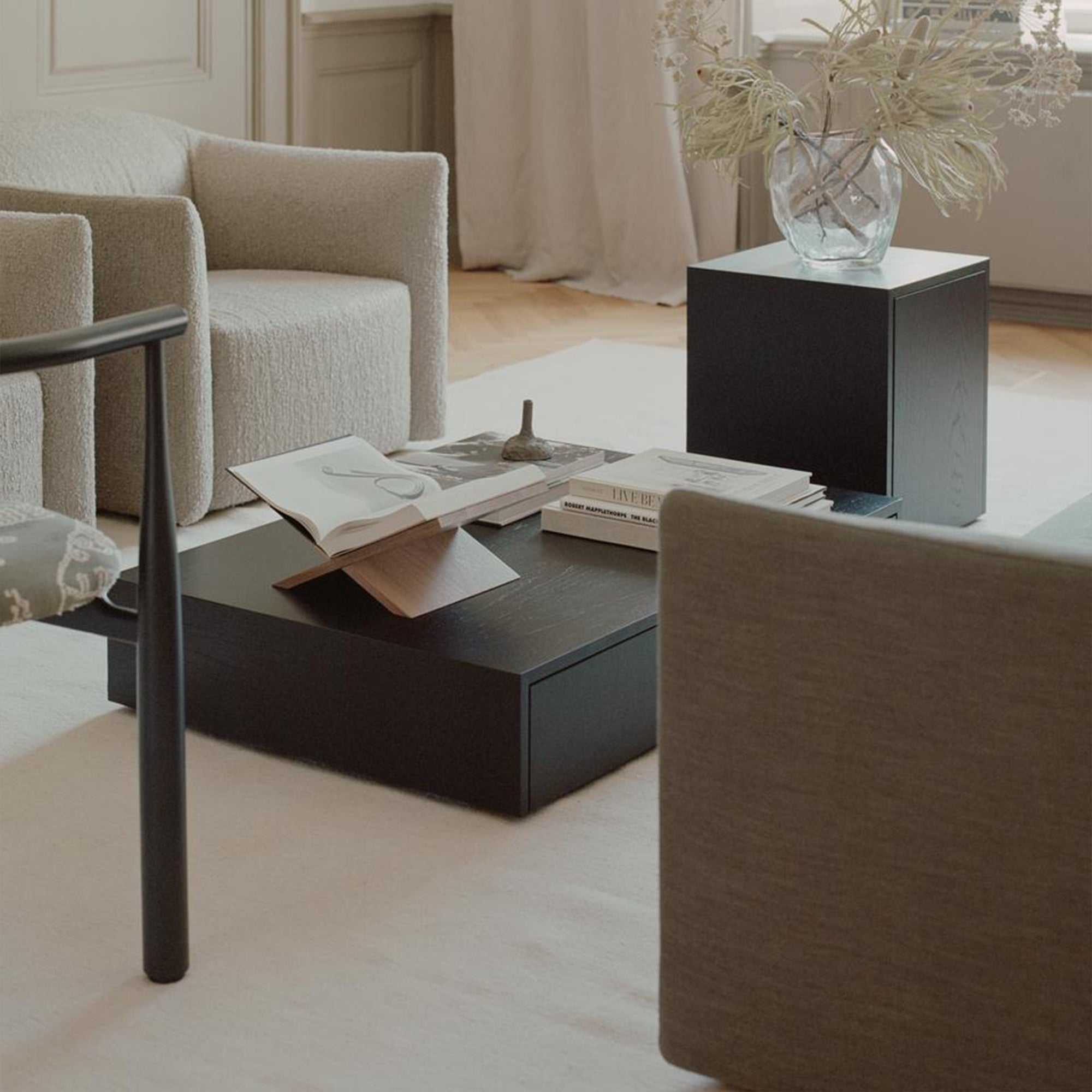  Functional and stylish center table with spacious hidden drawer