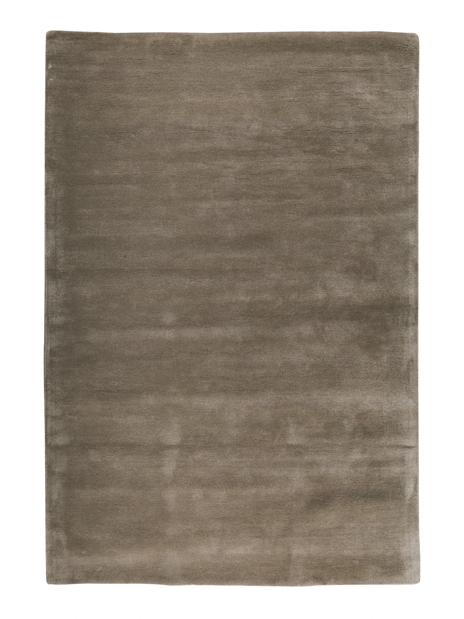 Brown rectangular rug on a white background