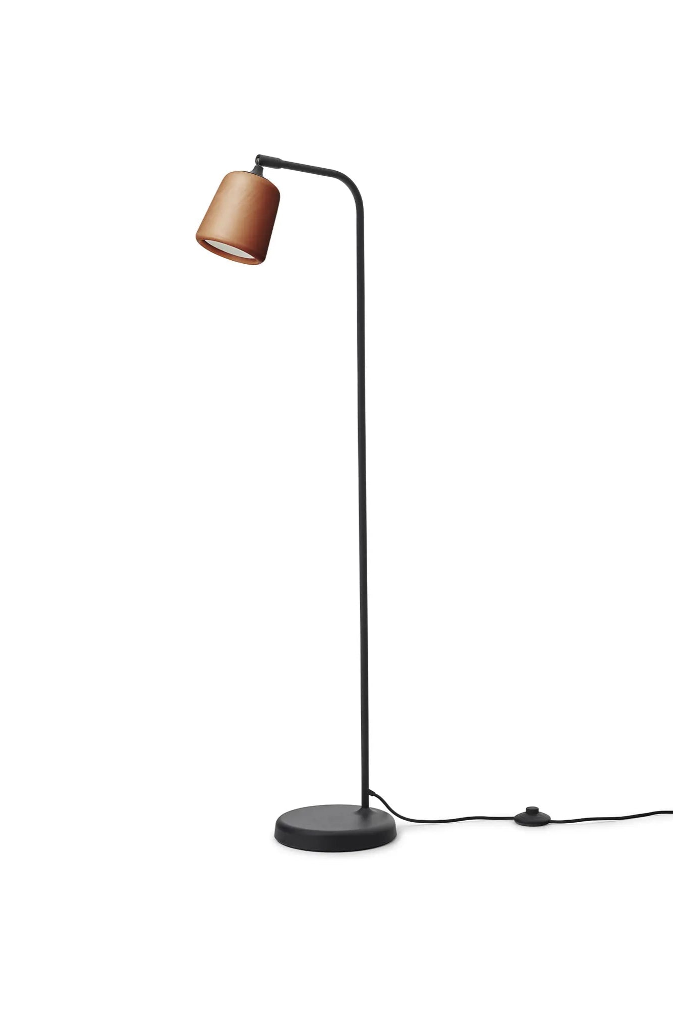 Tall Standing Material Floor Lamp with LED Bulb and Dimmer Switch