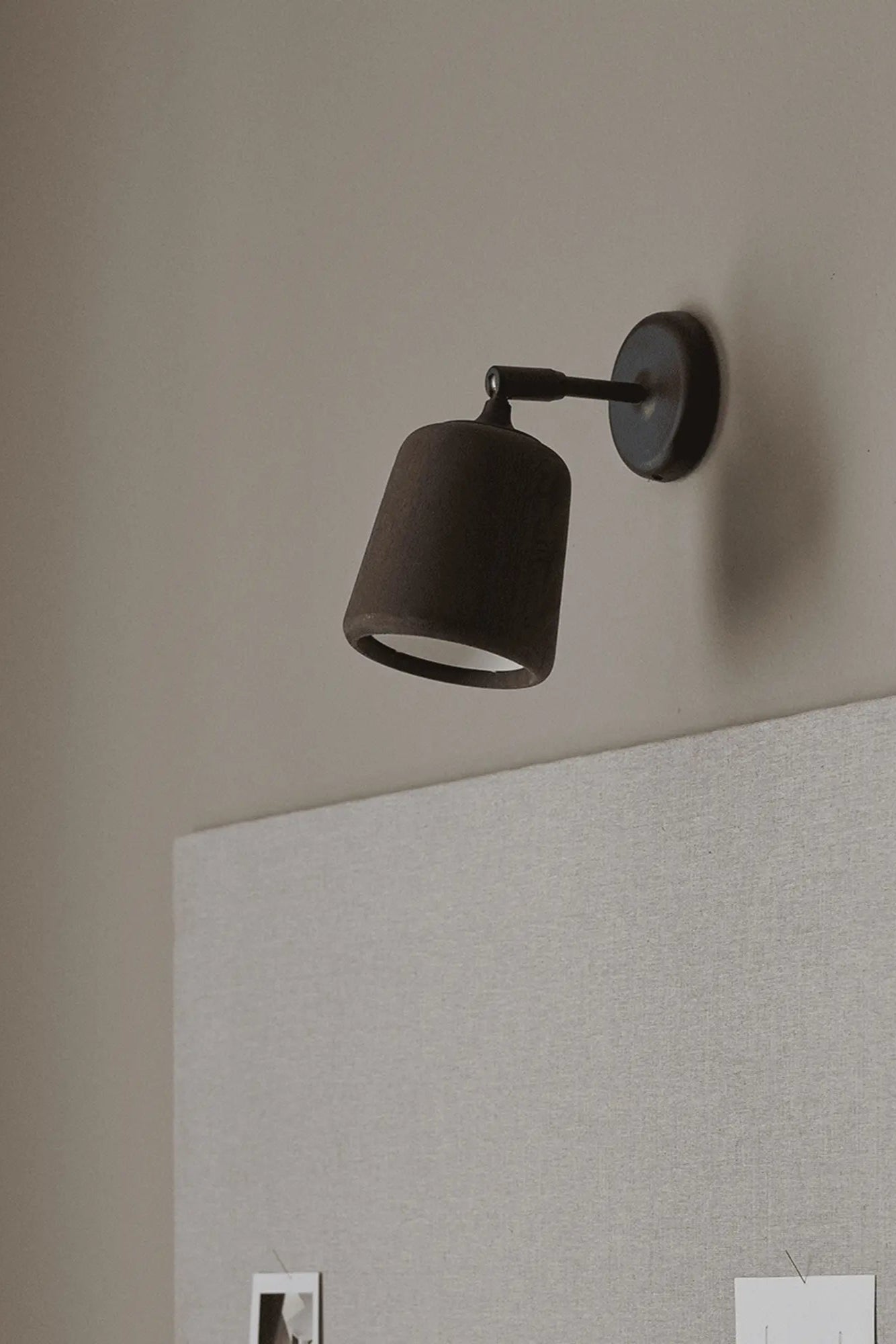 Minimalist Wall Light Fixture with Rotating Arm and Cone Shade