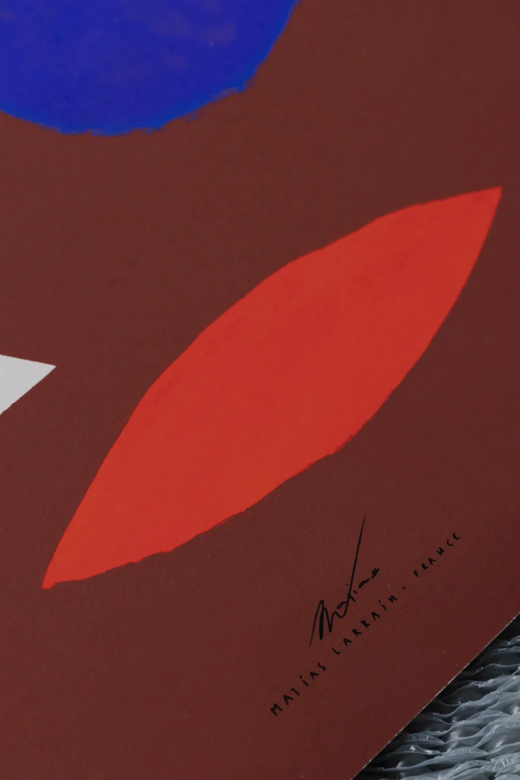 Close-up of Abstract Face sculpture with intricate details and textures