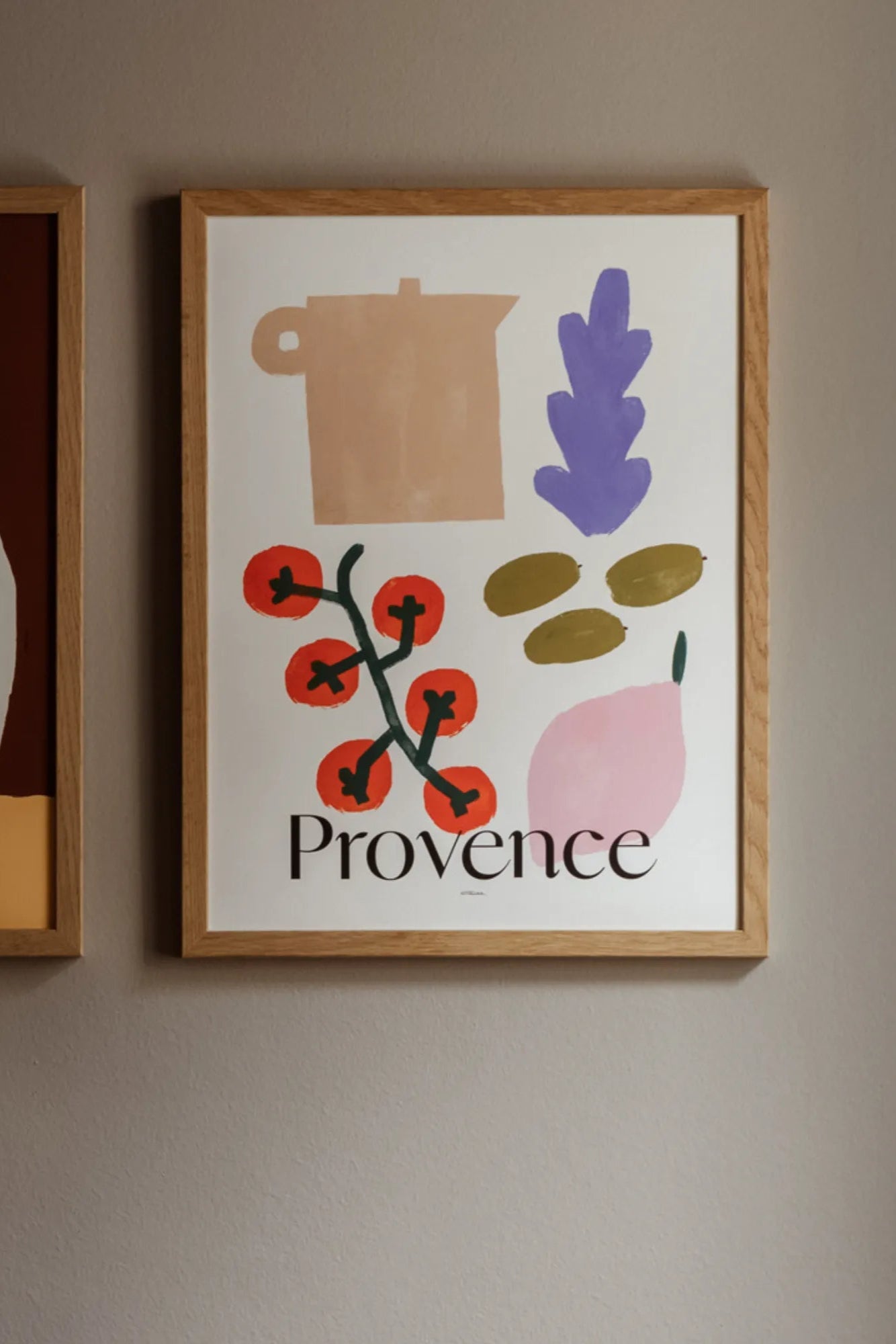 A charming outdoor market in Provence filled with fresh produce and local goods