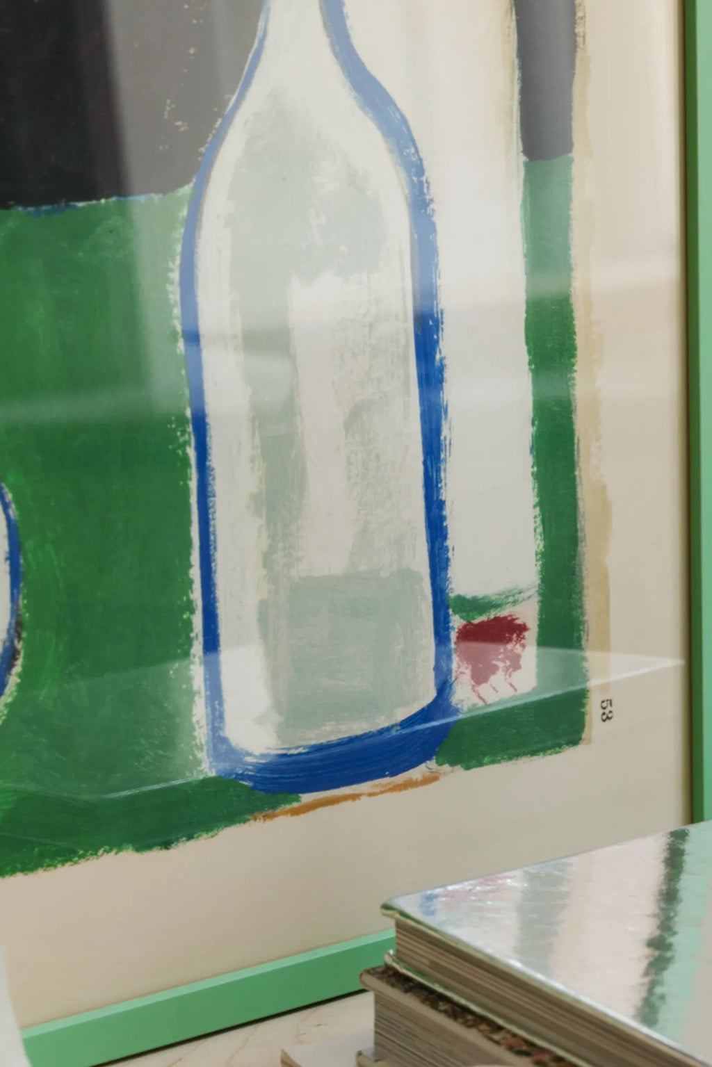  Close-up of polished marble surface with intricate natural veining and luxurious shine 