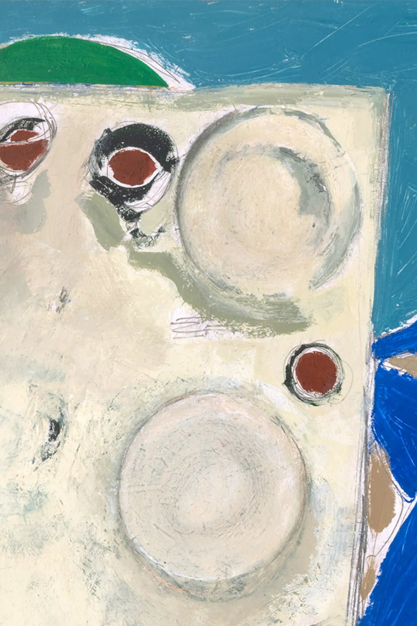 Exquisite wooden dining table with elegant curved legs and intricate detailing