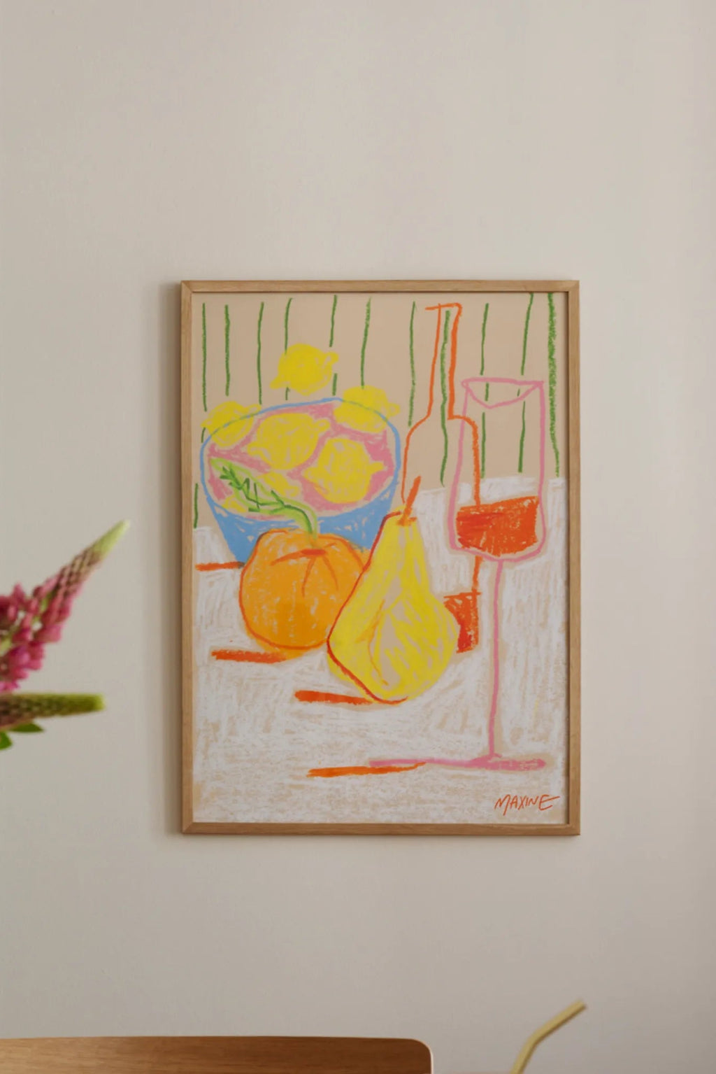 Late Afternoon Still Life featuring a vase of flowers, a book, and a cup of tea on a table by the window