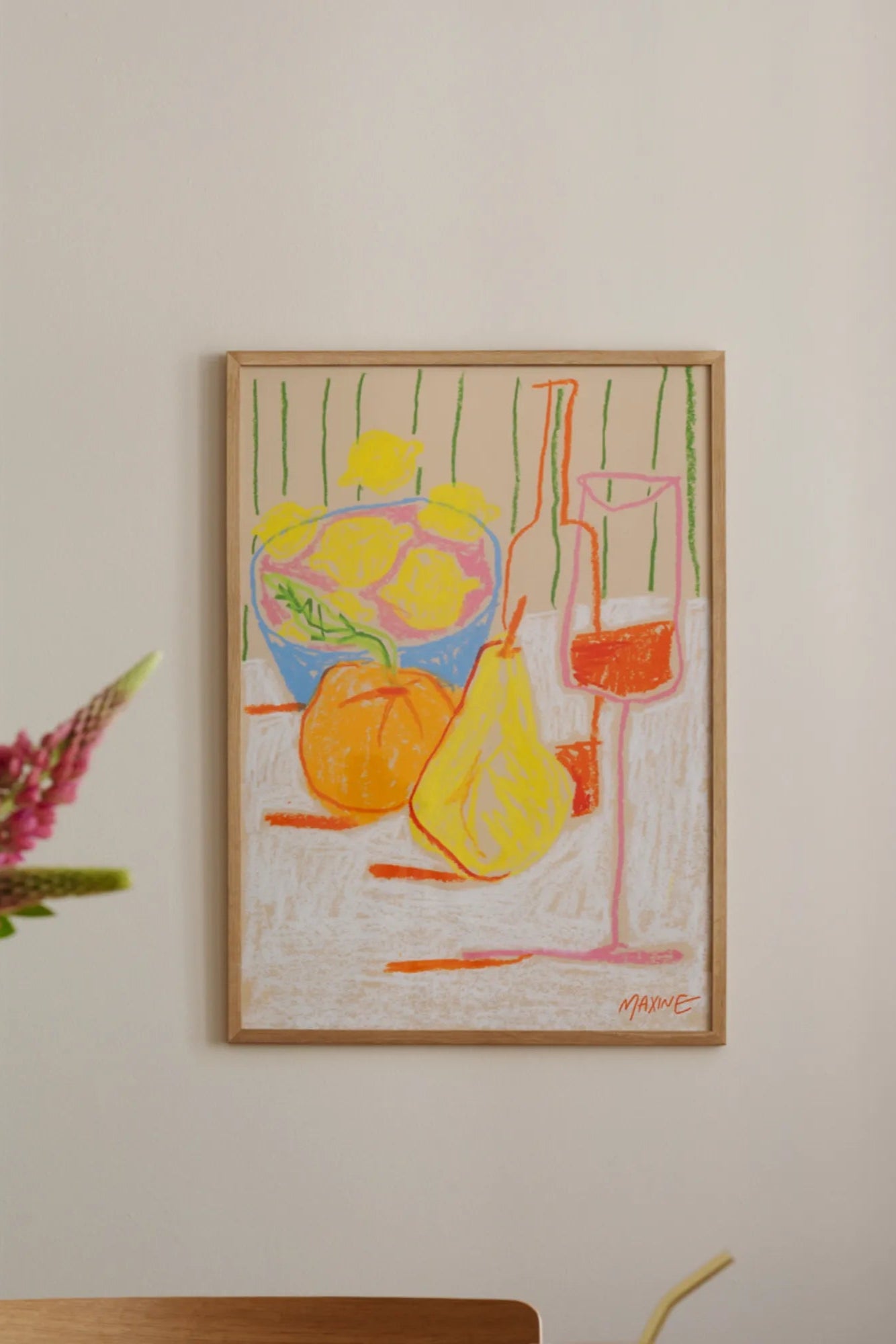 Late Afternoon Still Life featuring a vase of flowers, a book, and a cup of tea on a table by the window