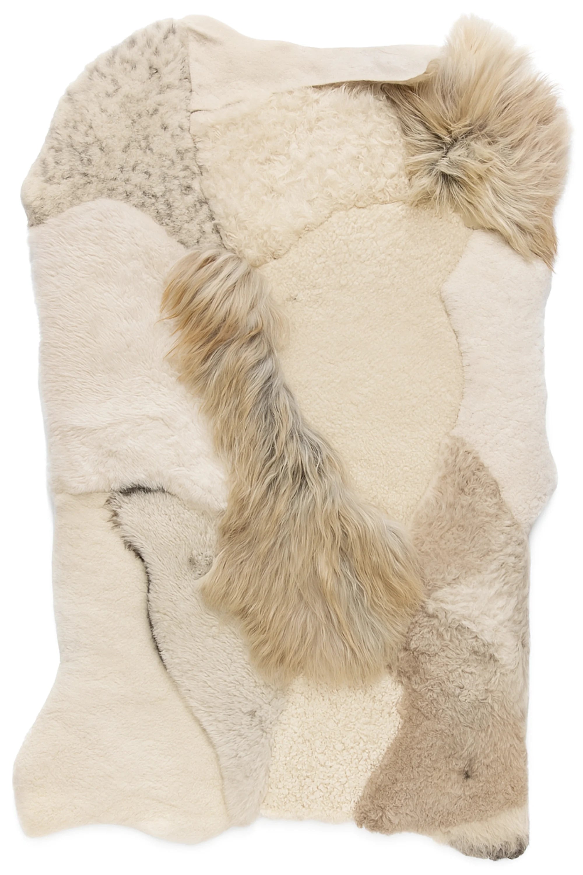 Melange Sheepskin Patchwork Rug - THAT COOL LIVING