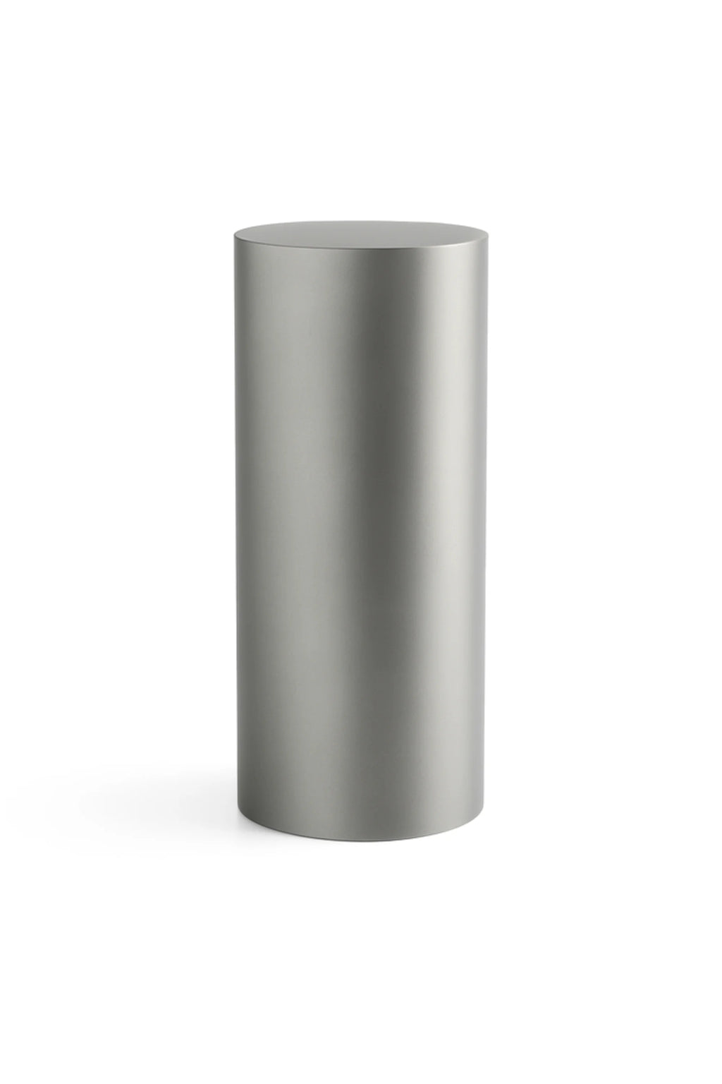 Brushed Metal Pedestal Stand - Round
