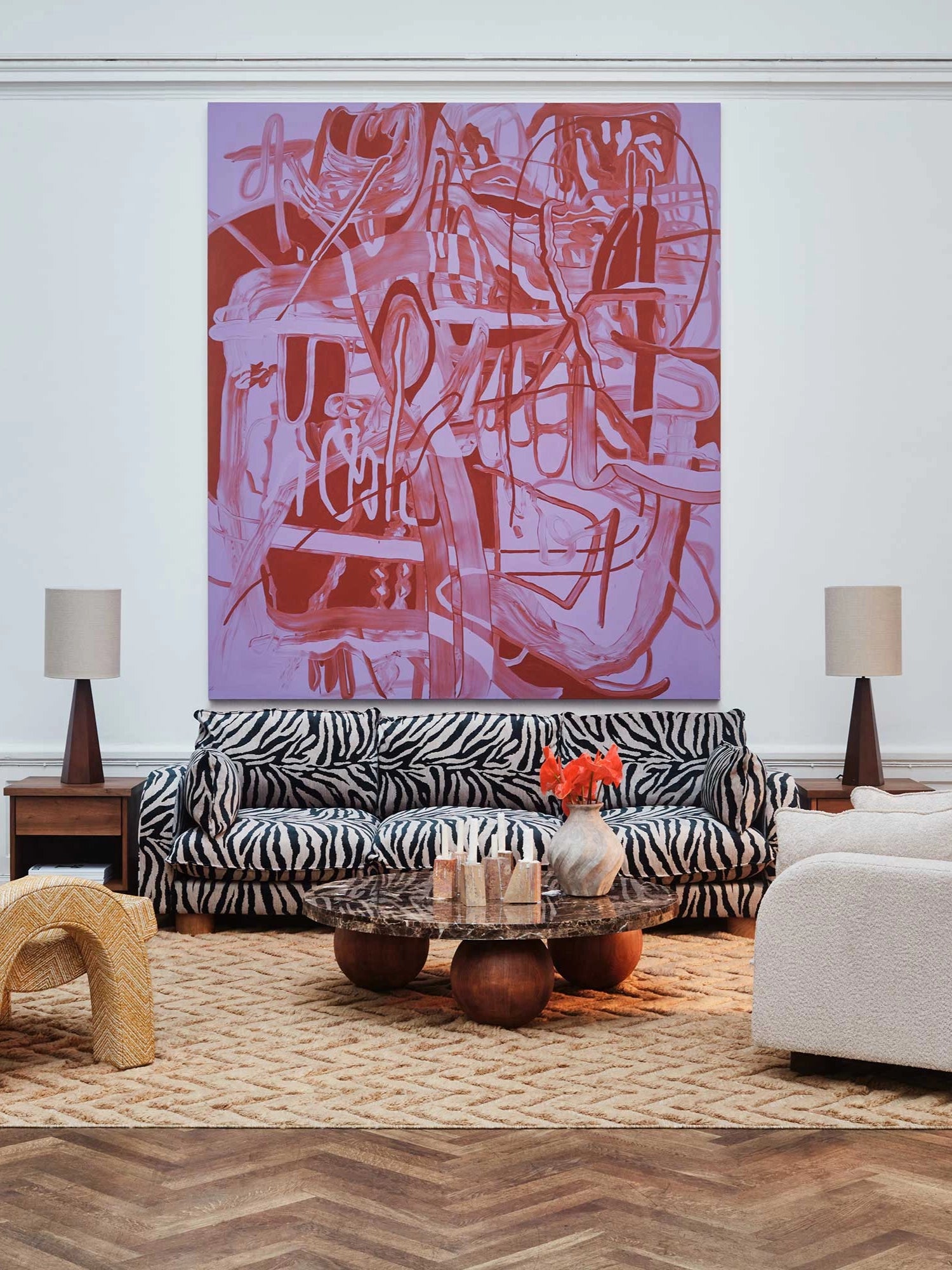 Miles Zebra Sofa by Dusty Deco - THAT COOL LIVING