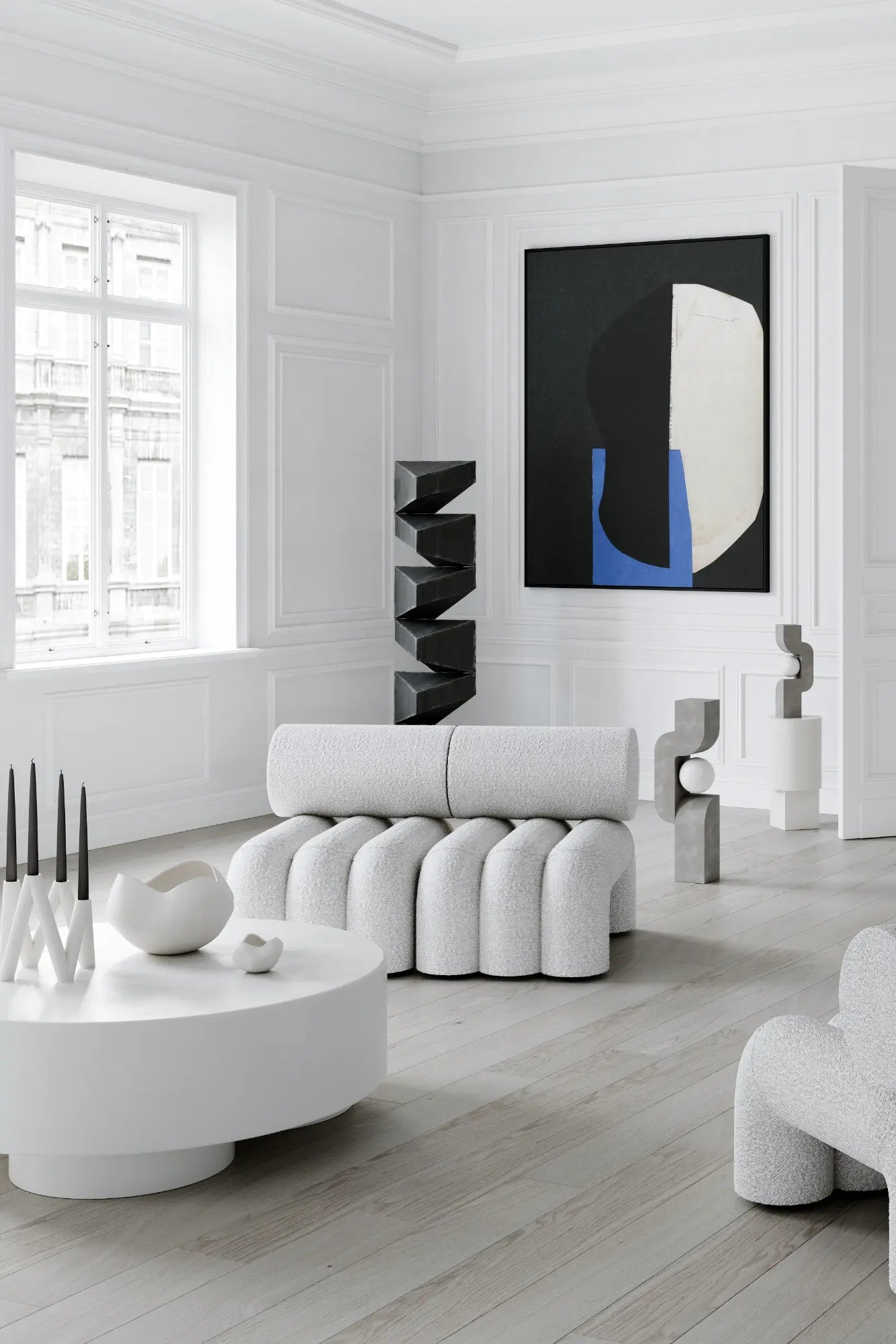 Orimono Vase - Mini as a stunning centerpiece for a modern dining table