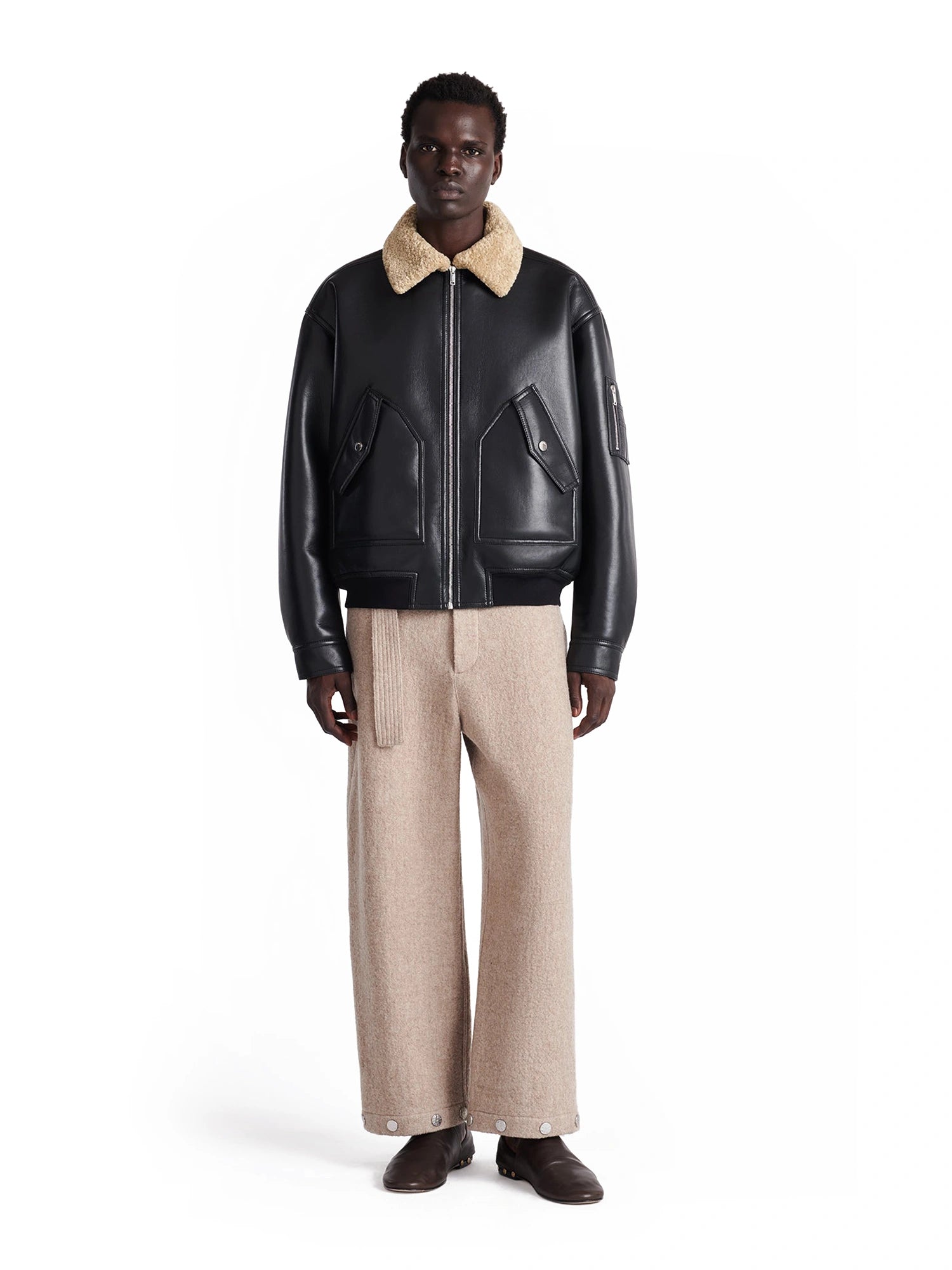 Lude - Bonded Shearling Flight Jacket
