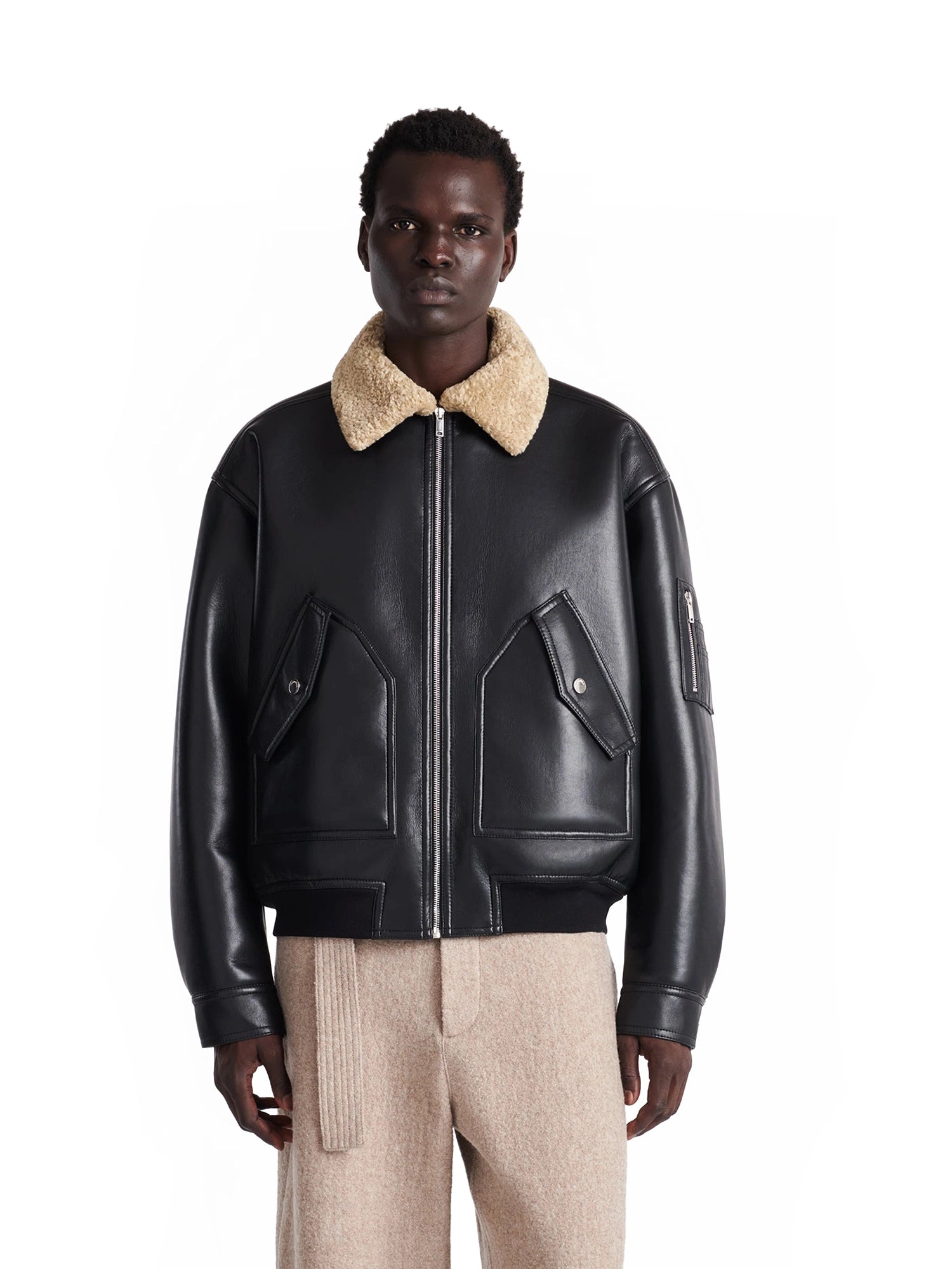 Lude - Bonded Shearling Flight Jacket