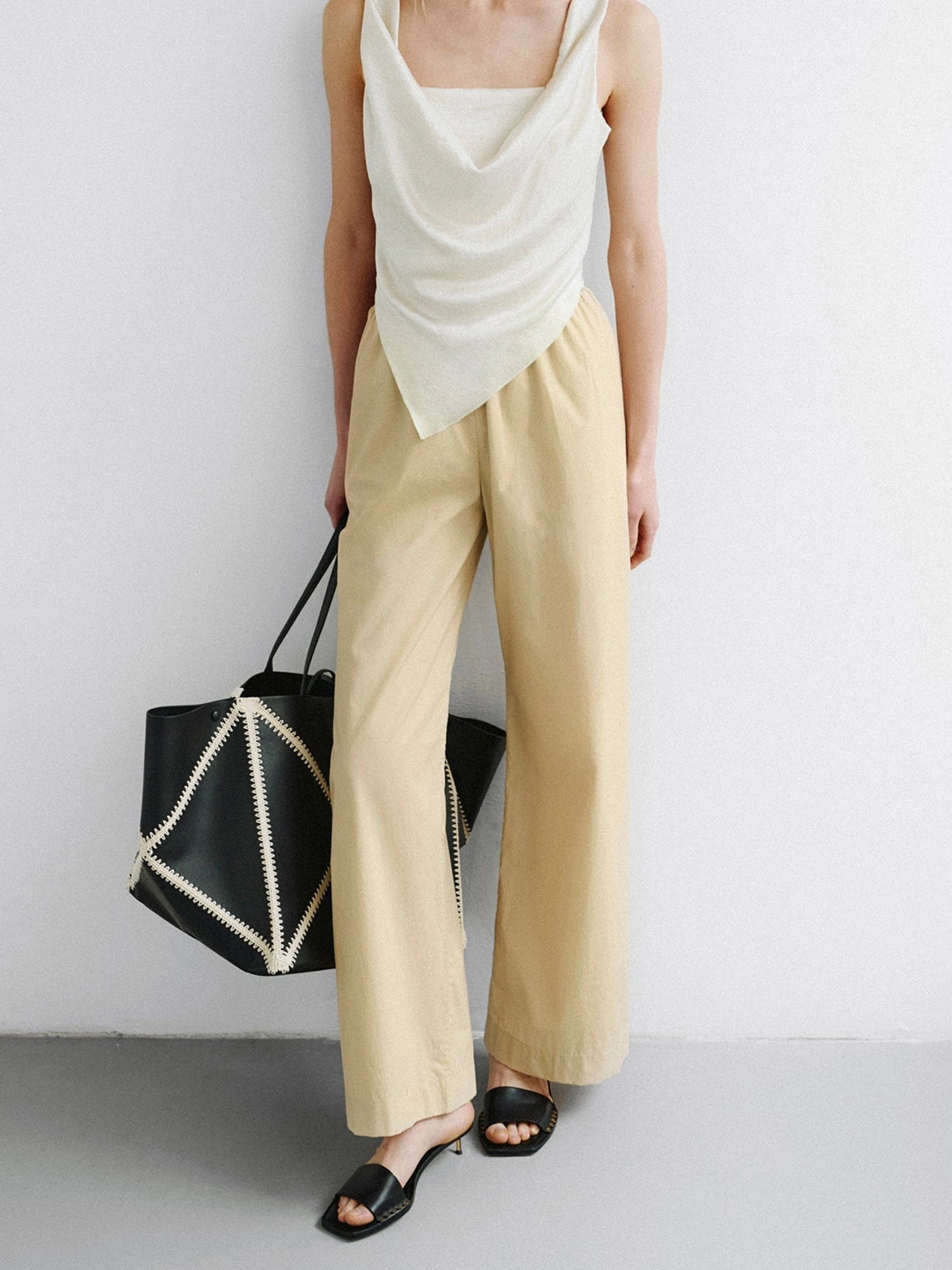 Brenda - Light Poplin Pants by NANUSHKA - THAT COOL LIVING