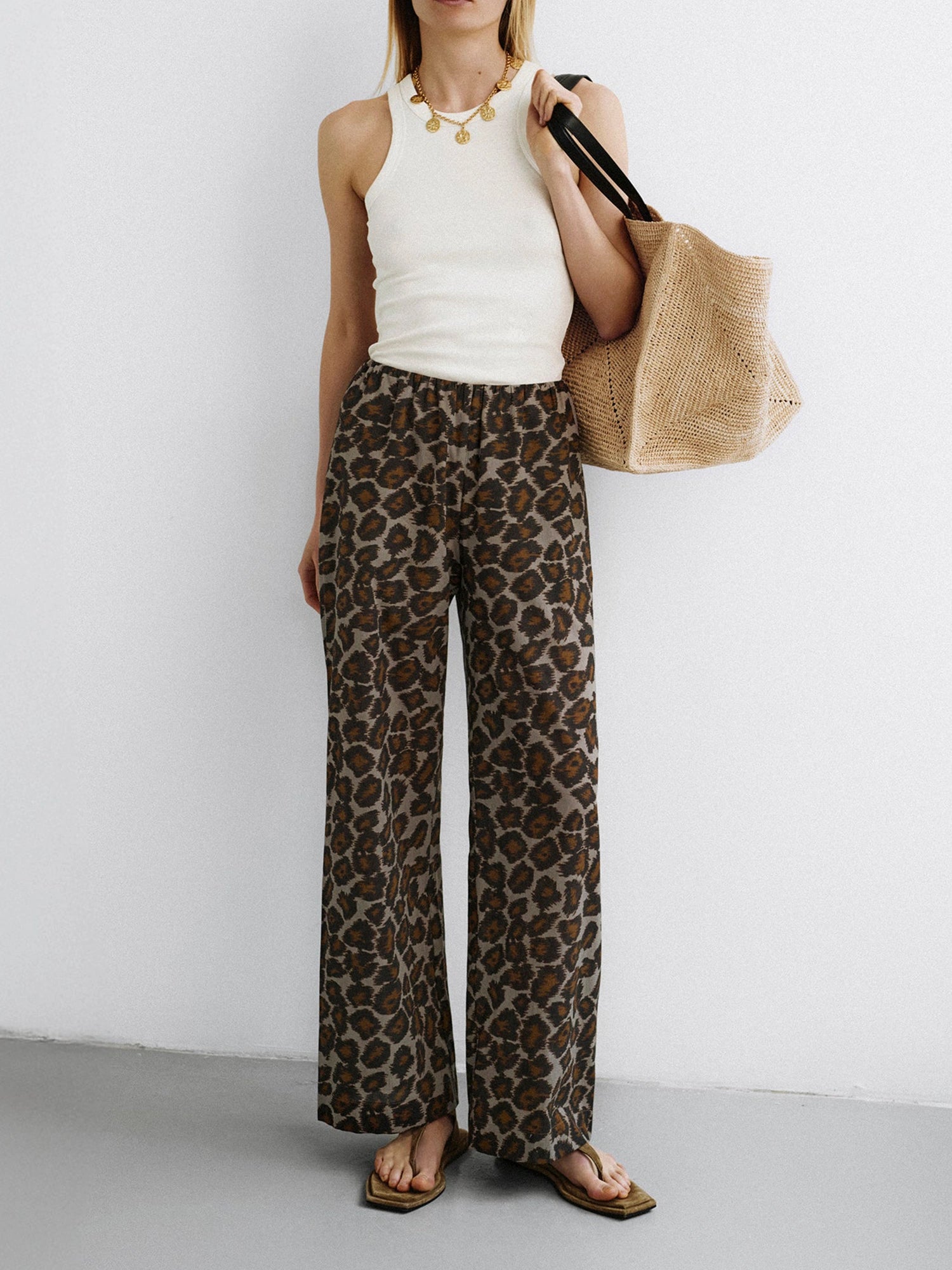 Brenda - Light Poplin Pants by NANUSHKA - THAT COOL LIVING