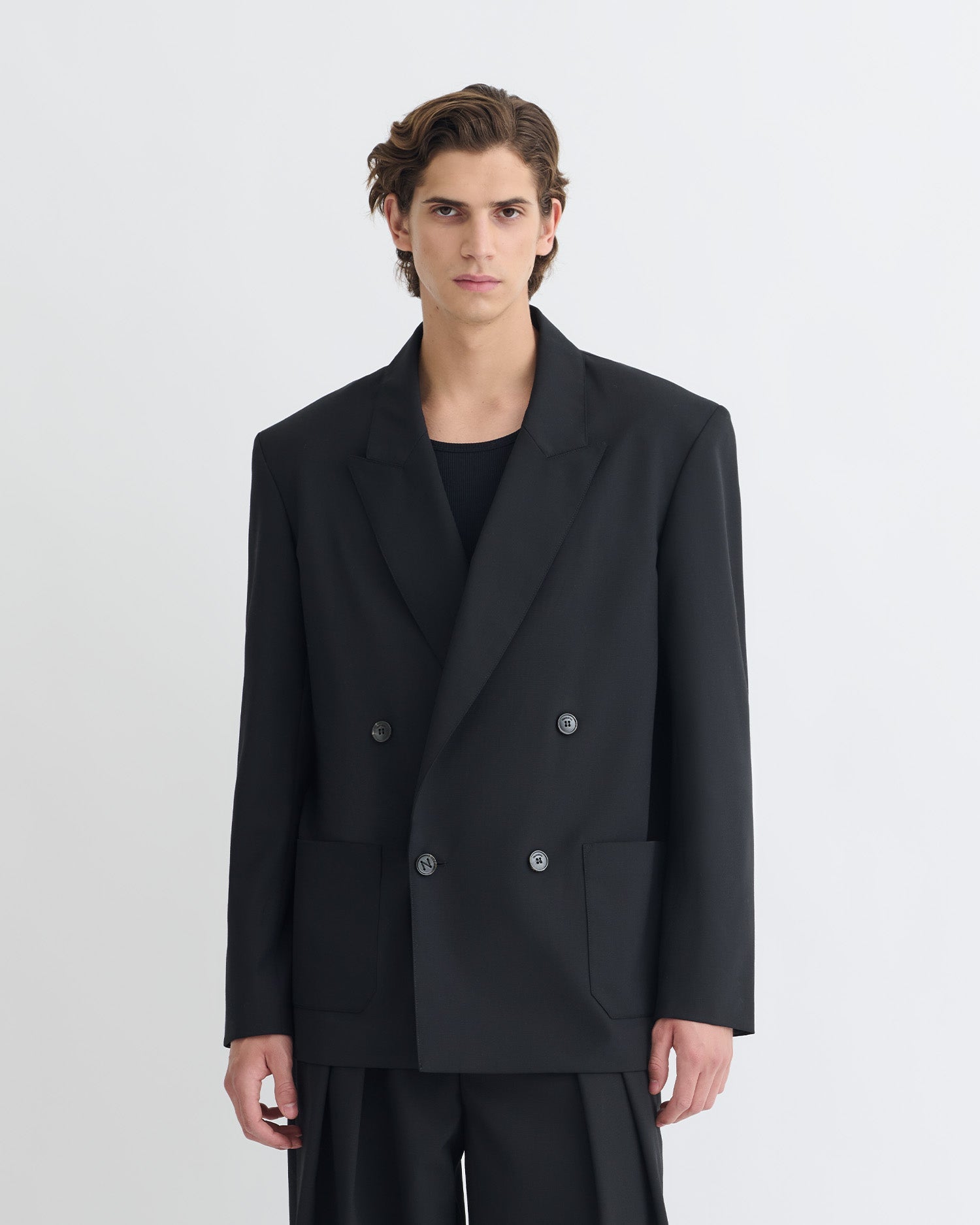 Derik - Relaxed Blazer by NANUSHKA - THAT COOL LIVING