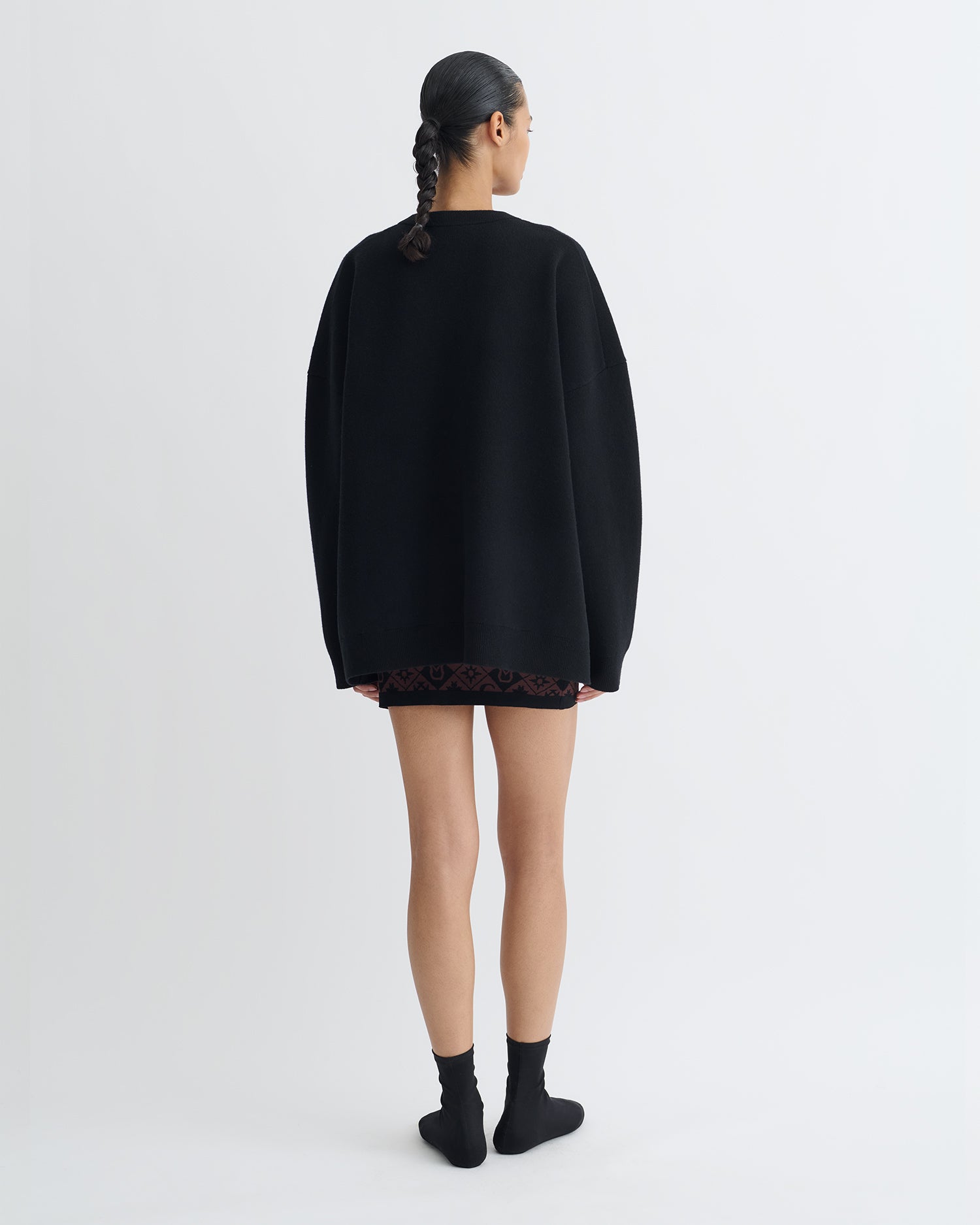 Oswin - Merino and Terry Jacquard Sweater