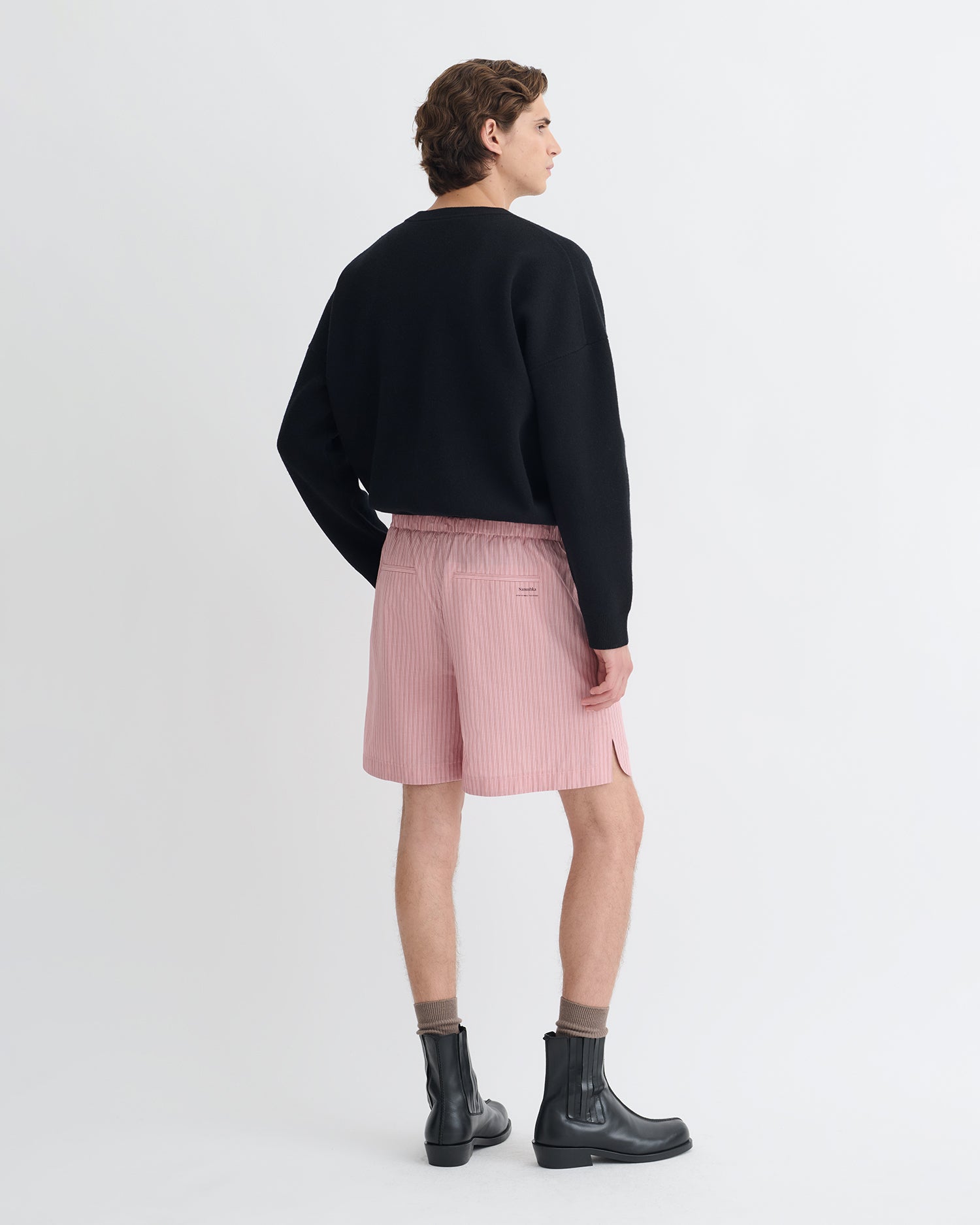 Oswin - Merino and Terry Jacquard Sweater