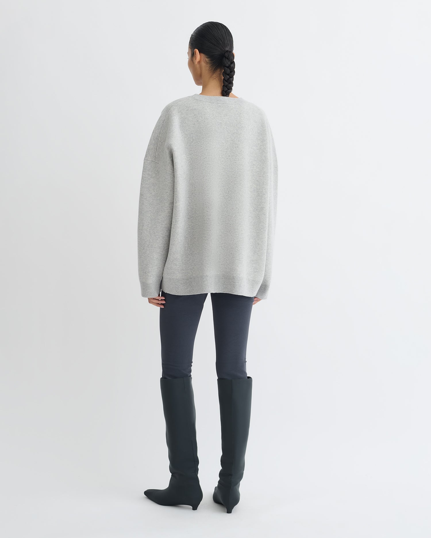 Oswin - Merino and Terry Jacquard Sweater