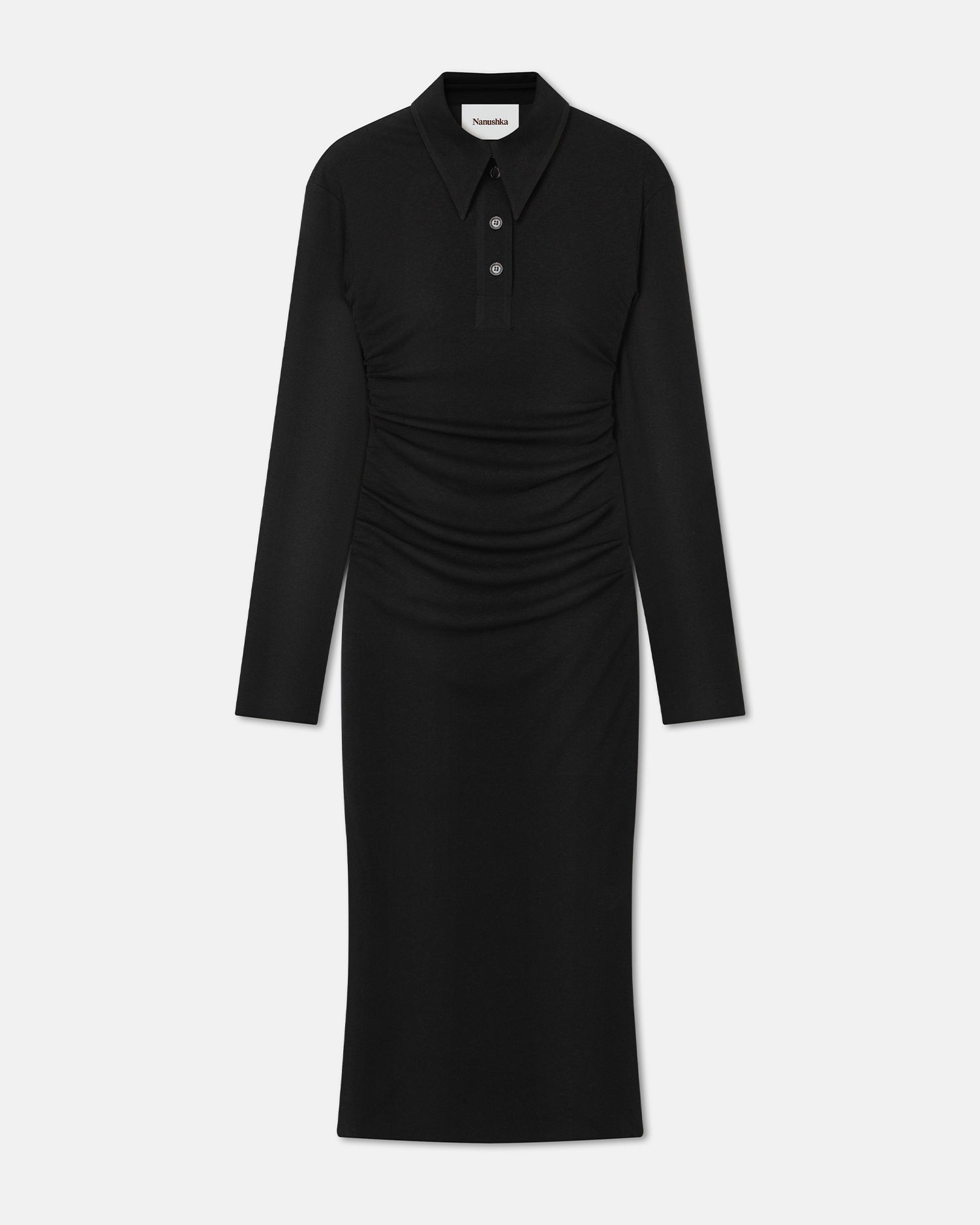 Verity - Mesh Jersey Shirt Dress