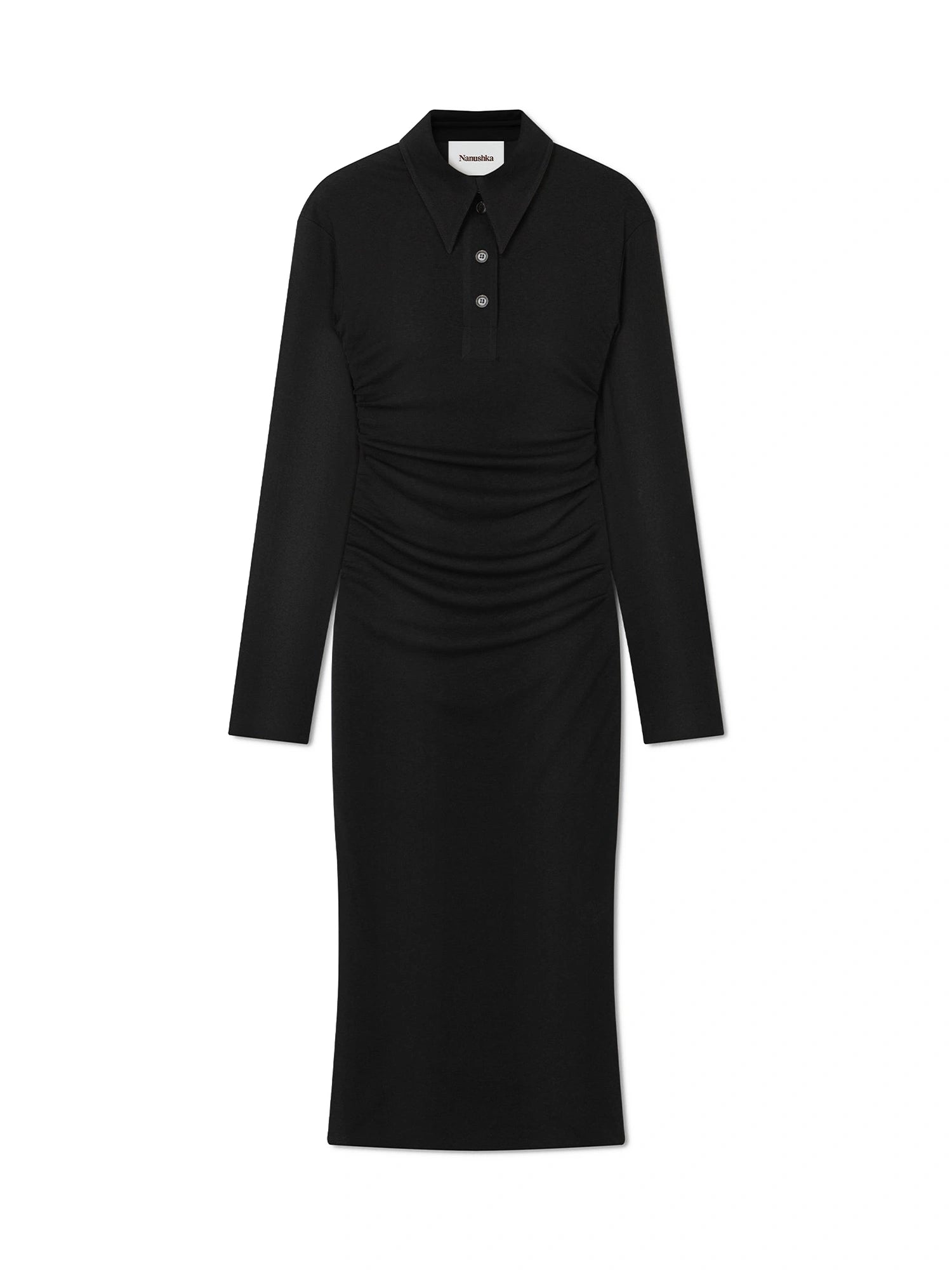 Verity - Mesh Jersey Shirt Dress
