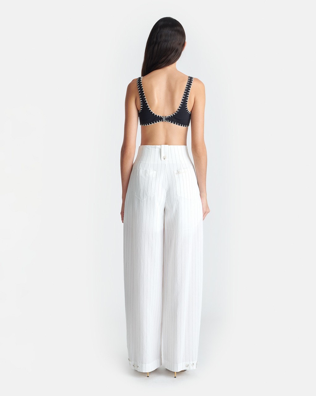 Jenci - Pleated Wide-Leg Pants