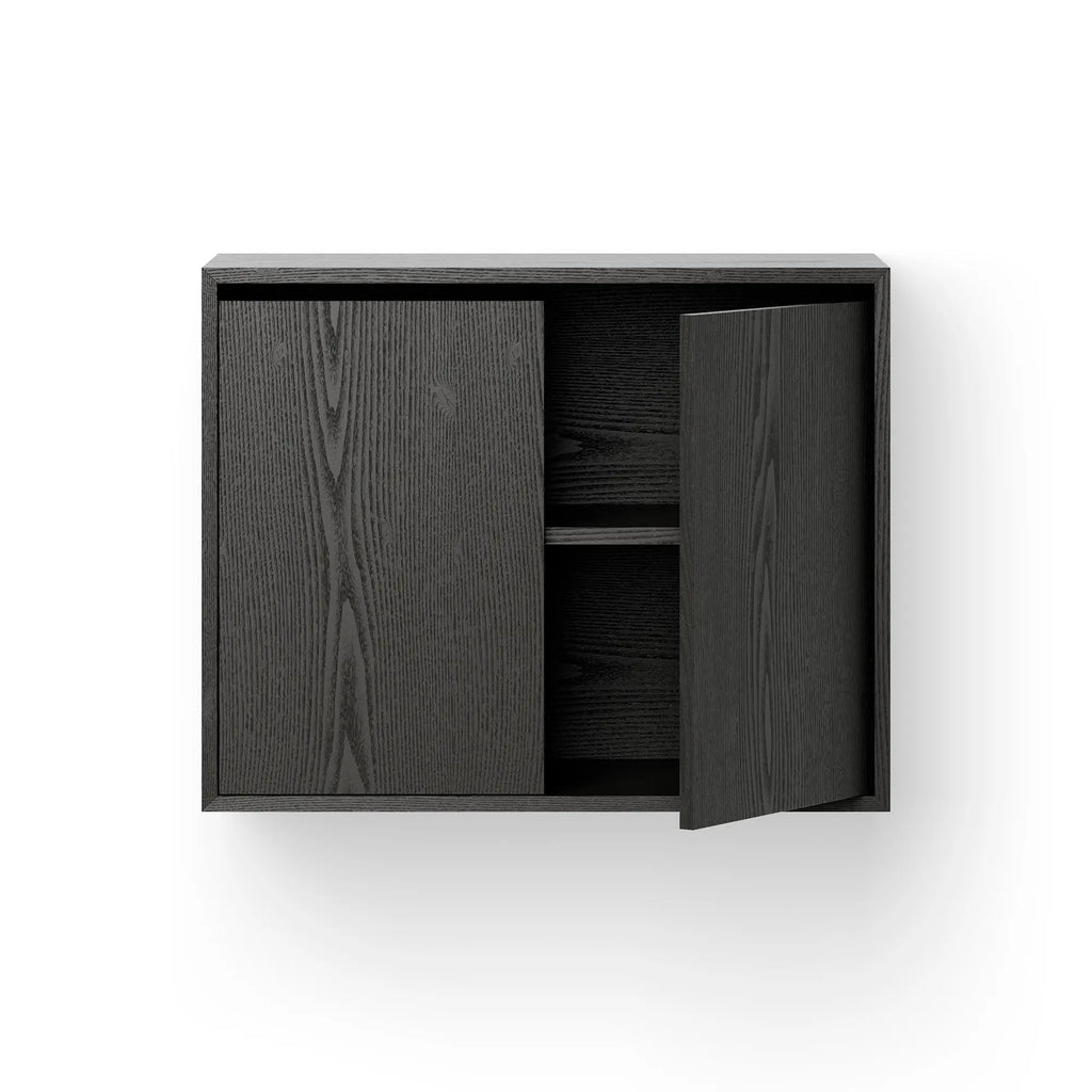 Tall Wooden Storage Cabinet w Doors and Lock for Security