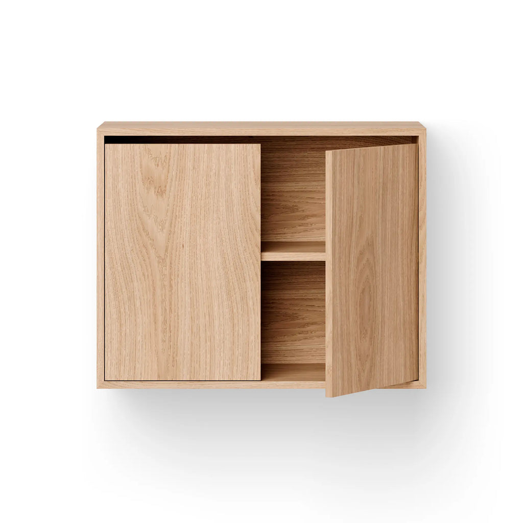 Tall Corner Cabinet w Doors and Open Display Shelves