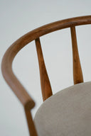 Sophisticated Bukowski Chair with nailhead trim and rolled arms