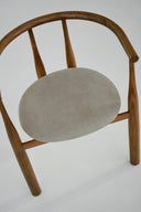 Classic Bukowski Chair with traditional design and floral-patterned fabric