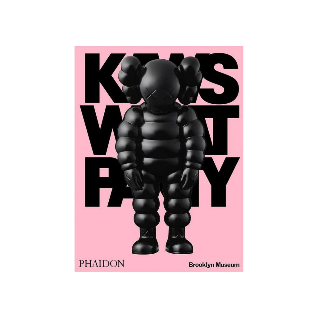 KAWS Black on Pink collectible vinyl figure with intricate design details