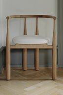 Comfortable and stylish black leather Bukowski chair with modern design
