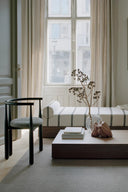 Bukowski Chair in soft pink velvet with glamorous gold detailing