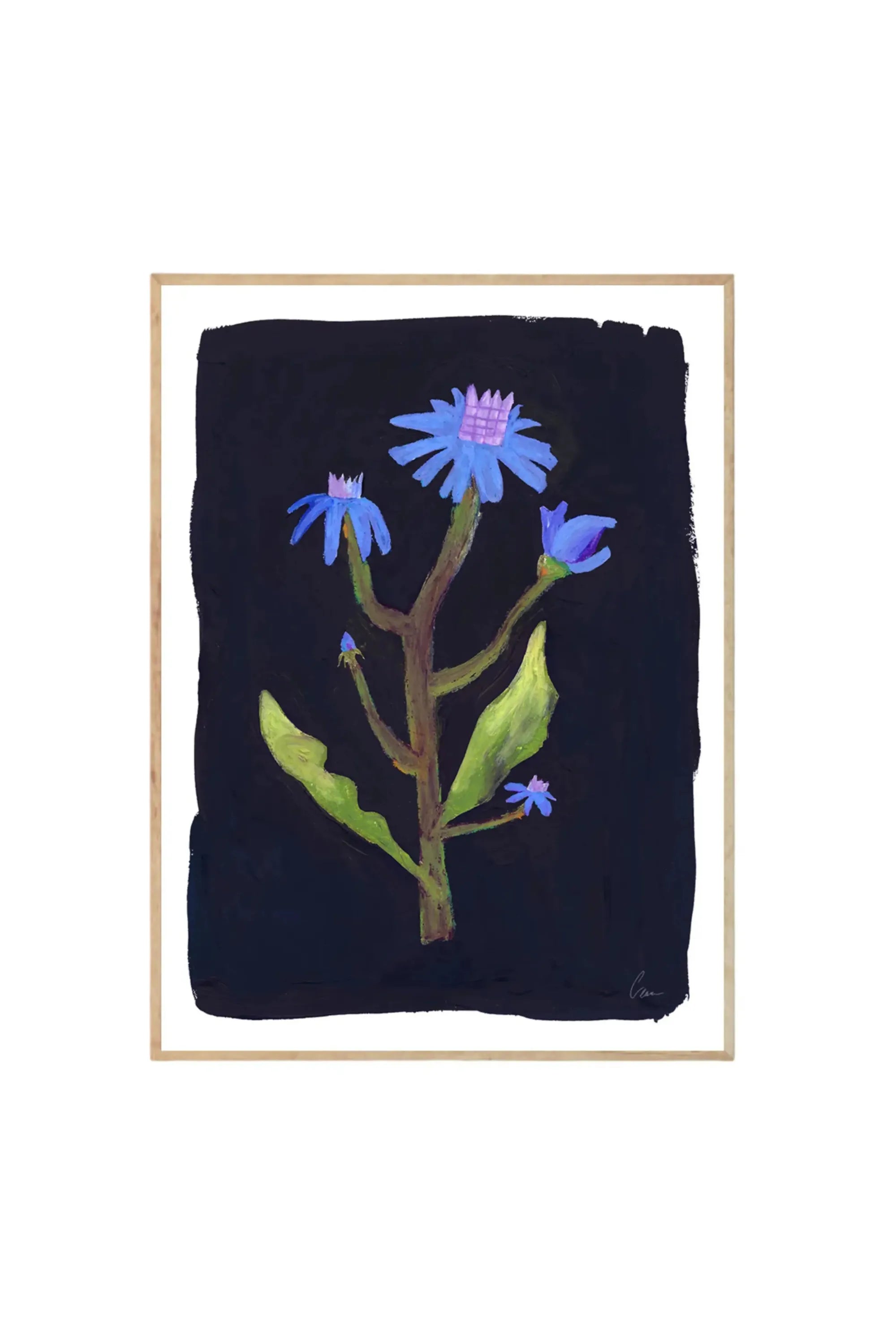Night Flower - Art Print by The Poster Club - THAT COOL LIVING