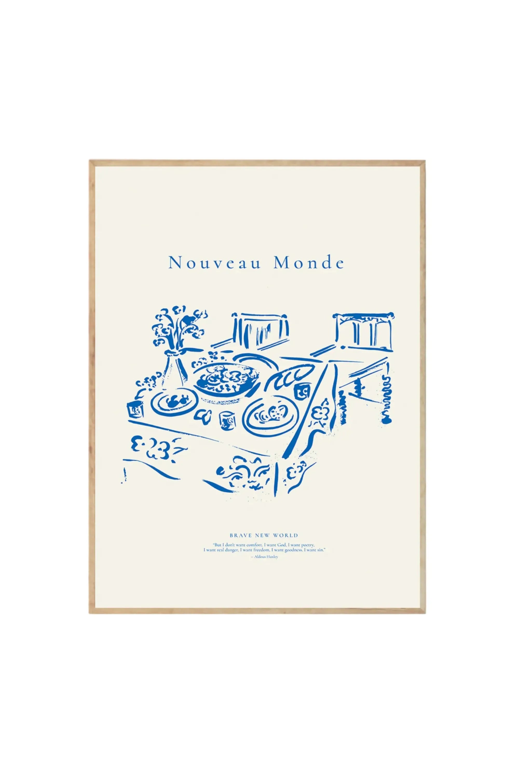 Nouveau Monde - Art Print by The Poster Club - THAT COOL LIVING