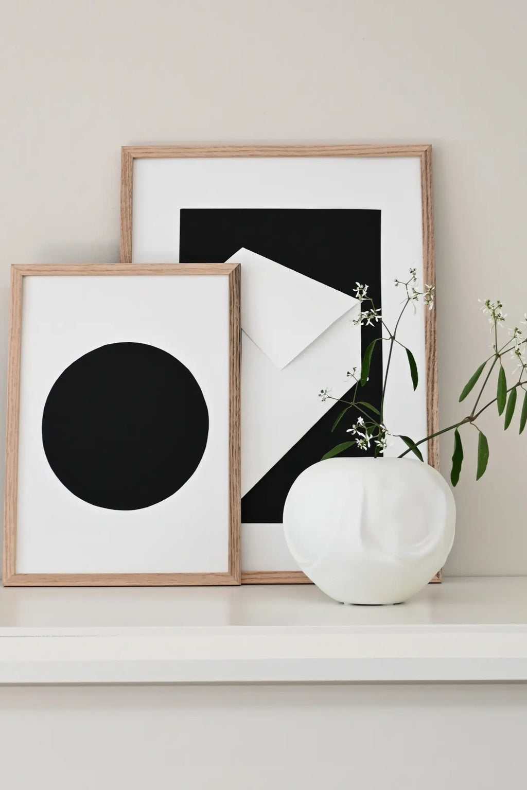 Orimono Vase - Mini on a marble tabletop with soft lighting